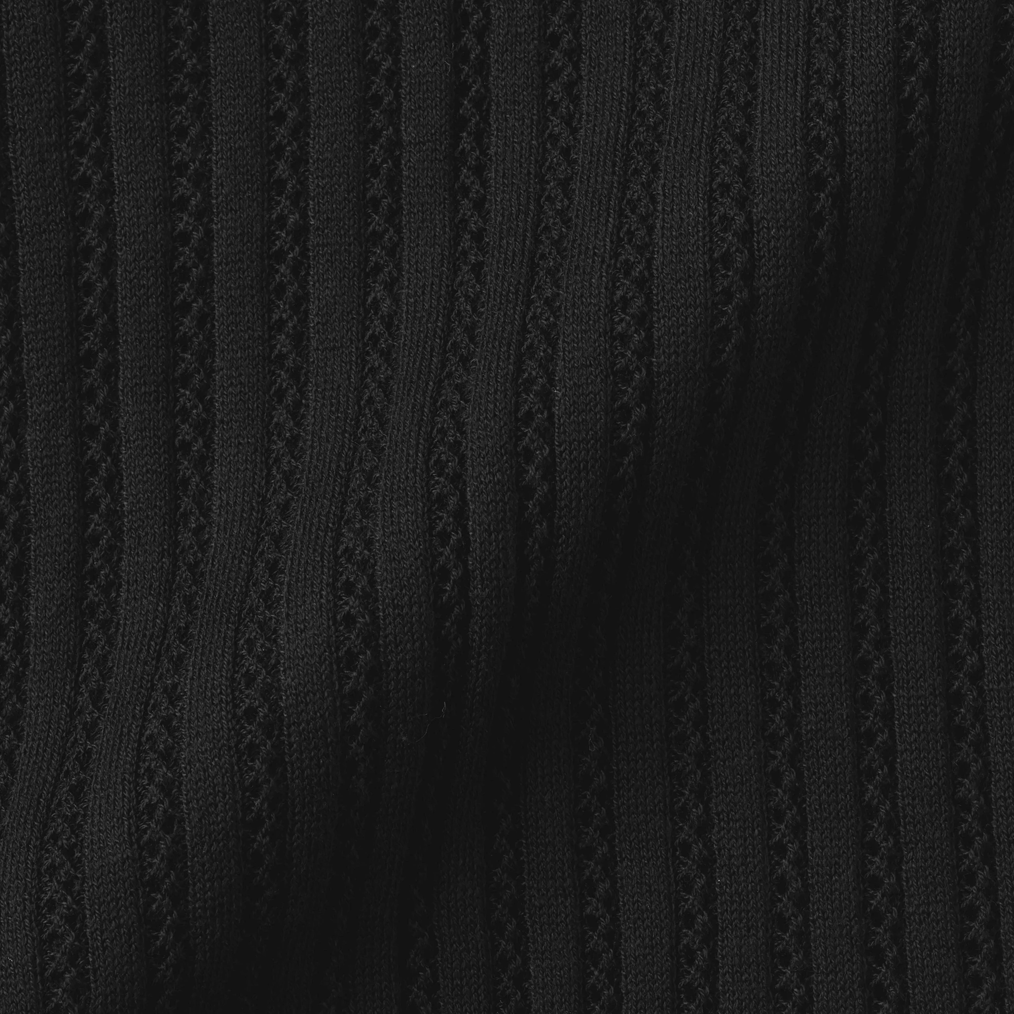 Lyocell Openwork Polo Cardigan - Image 17