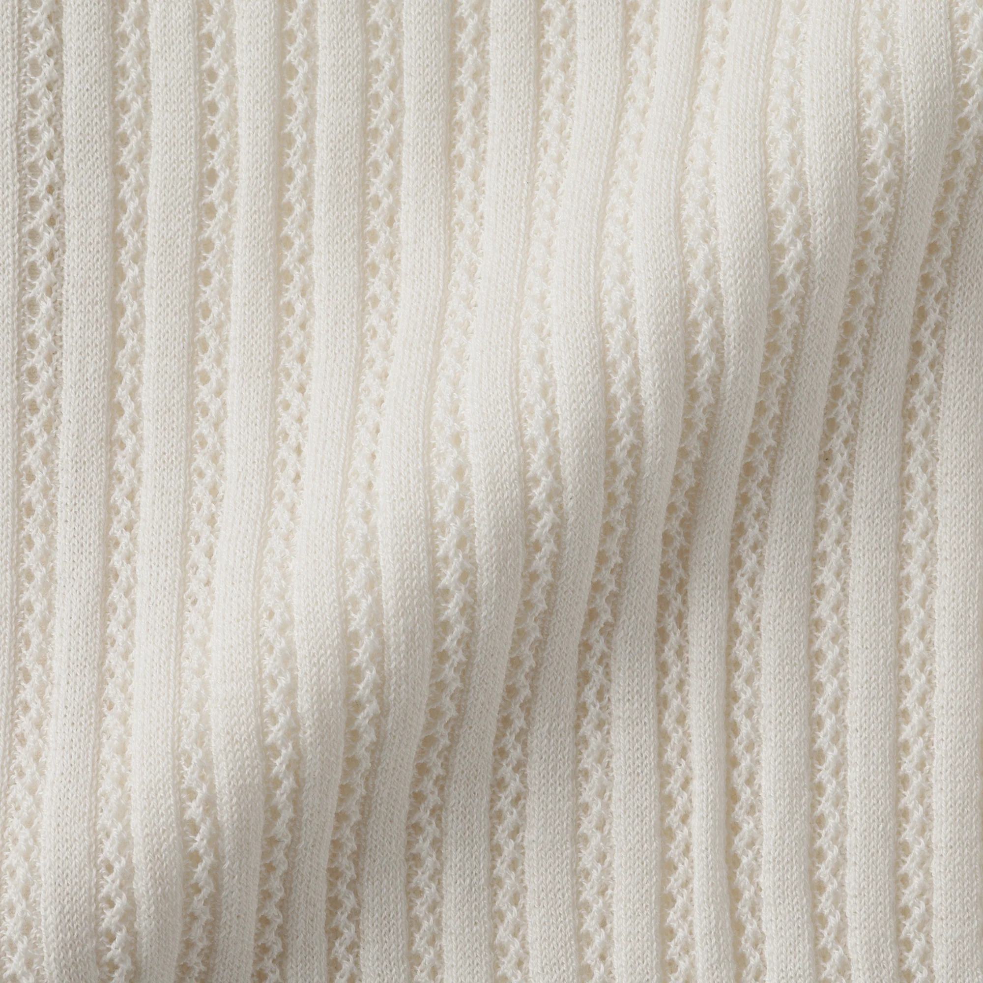 Lyocell Openwork Polo Cardigan - Image 25