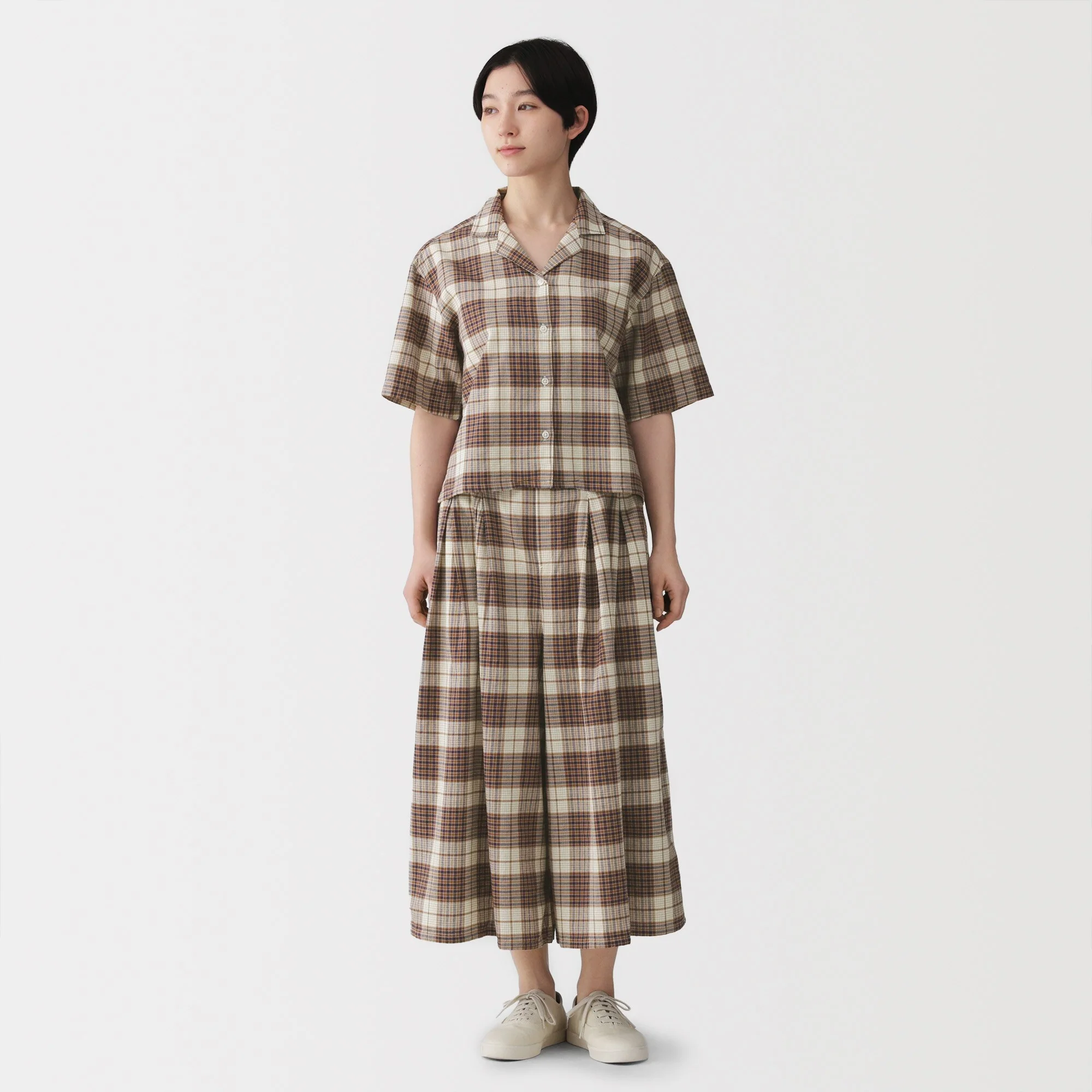 Madras Cotton Skirt Pants - Image 11