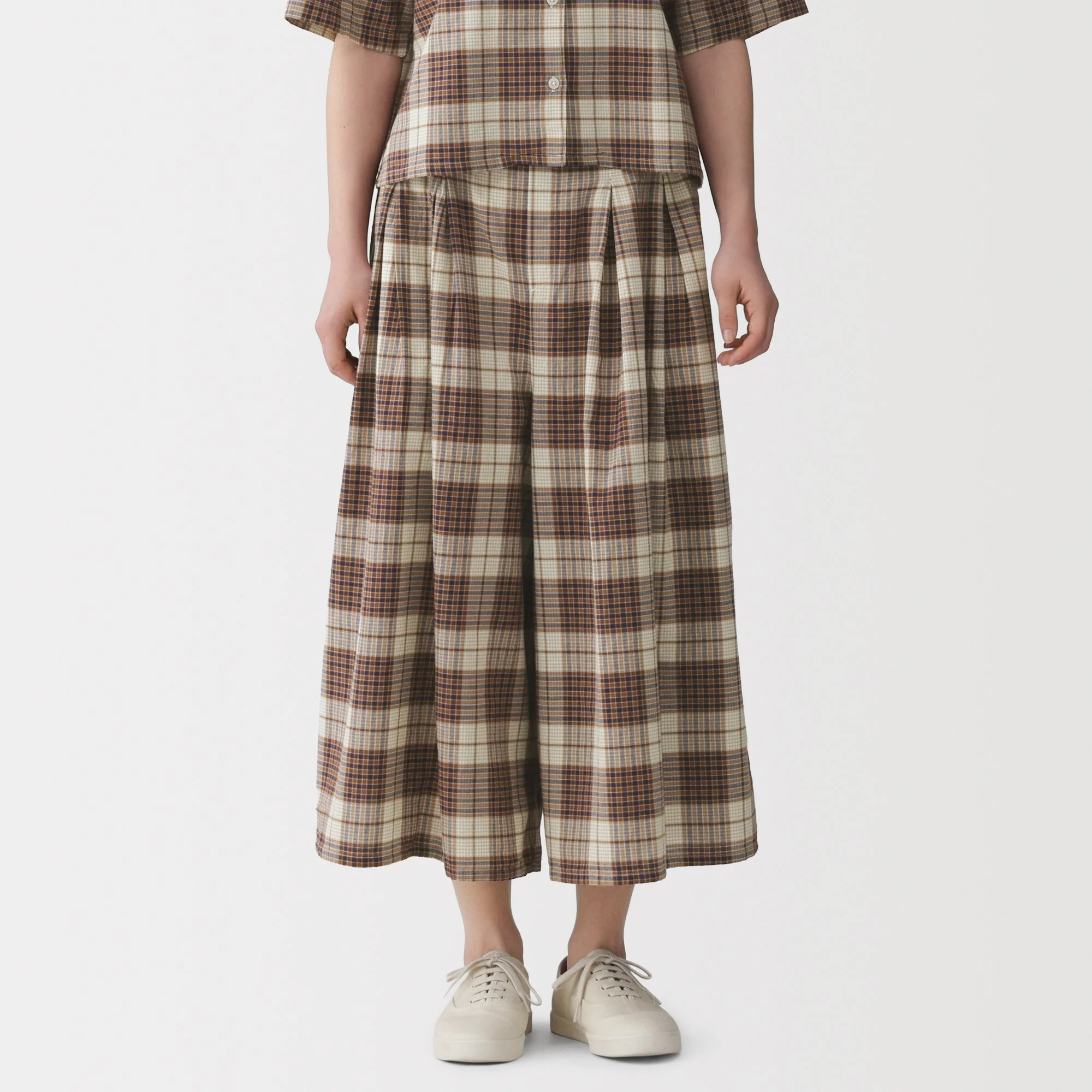Madras Cotton Skirt Pants - Image 12