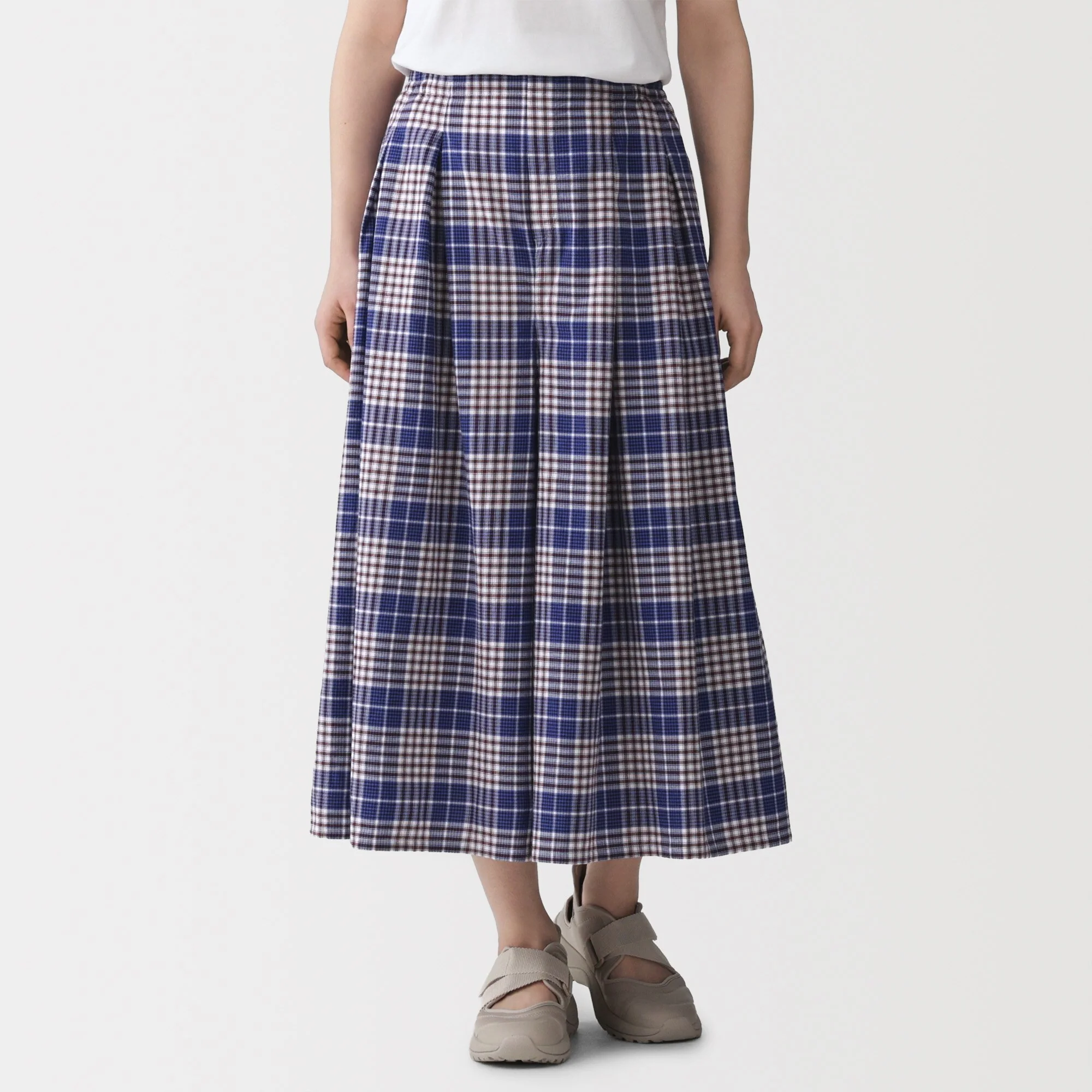 Madras Cotton Skirt Pants - Image 4