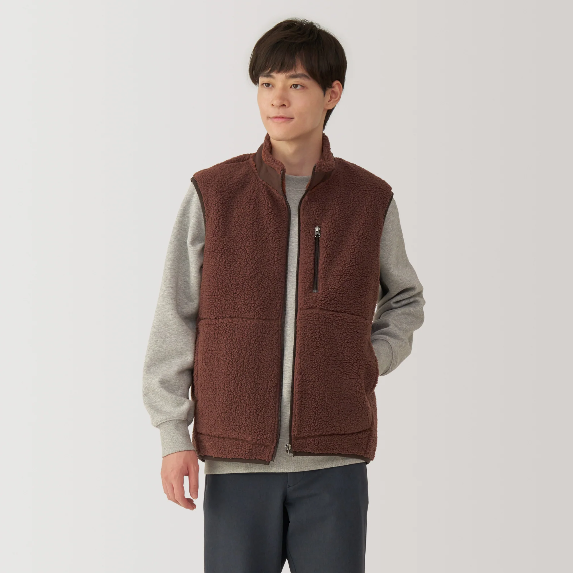 Men's Boa Fleece Vest - Image 12