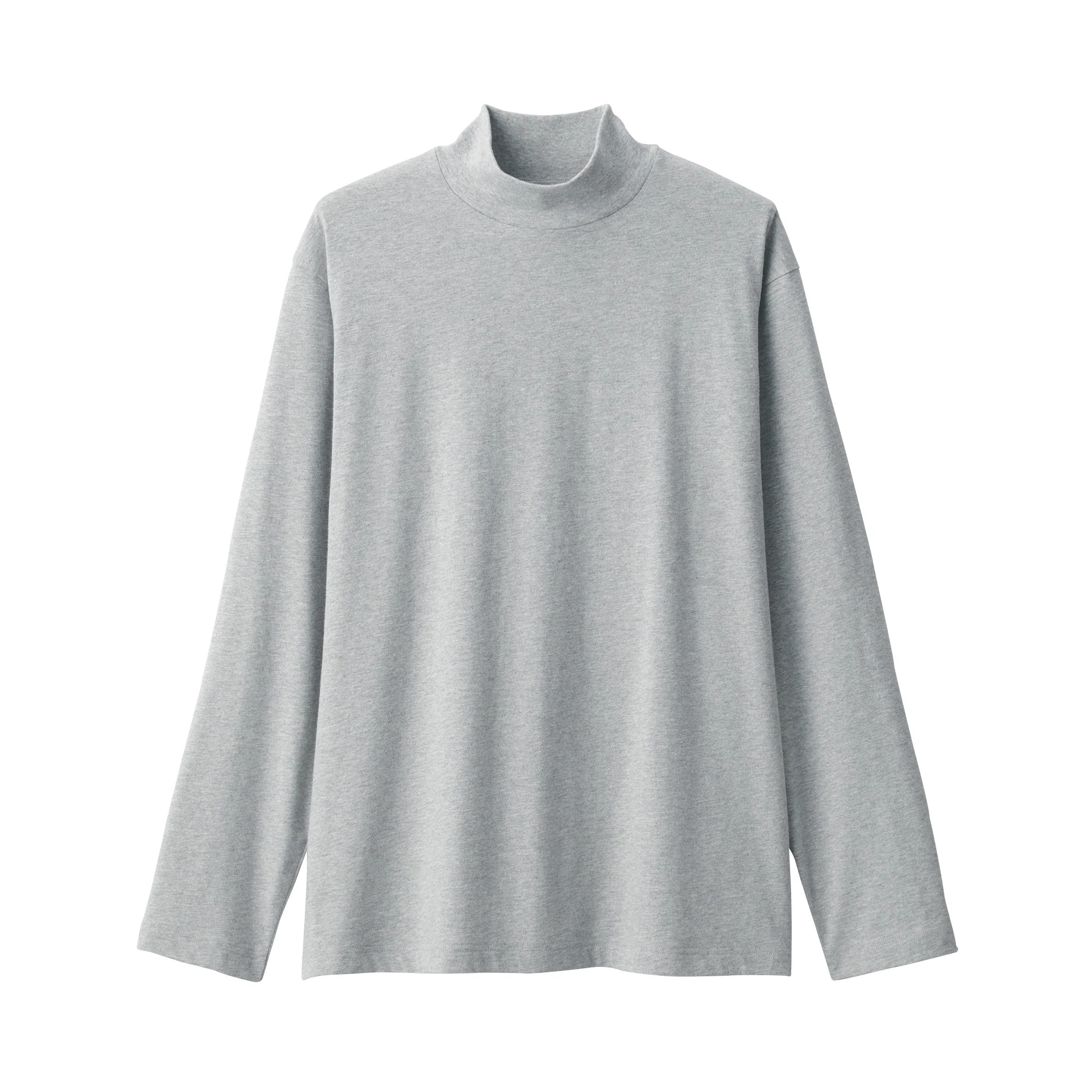 Men's Brushed High Neck Long Sleeve T-Shirt - Image 30