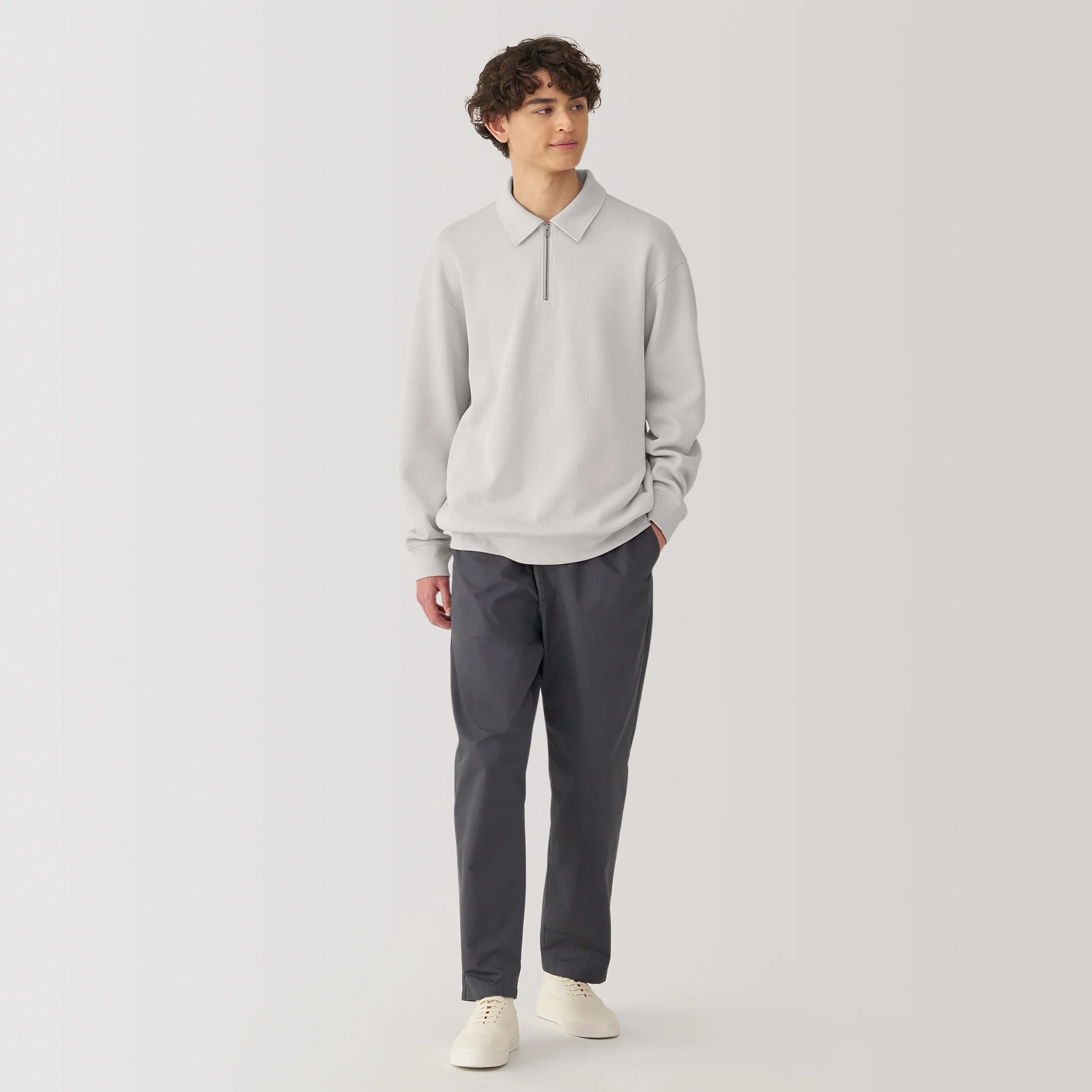 Men's Double Knitted Collared Pullover - Image 12