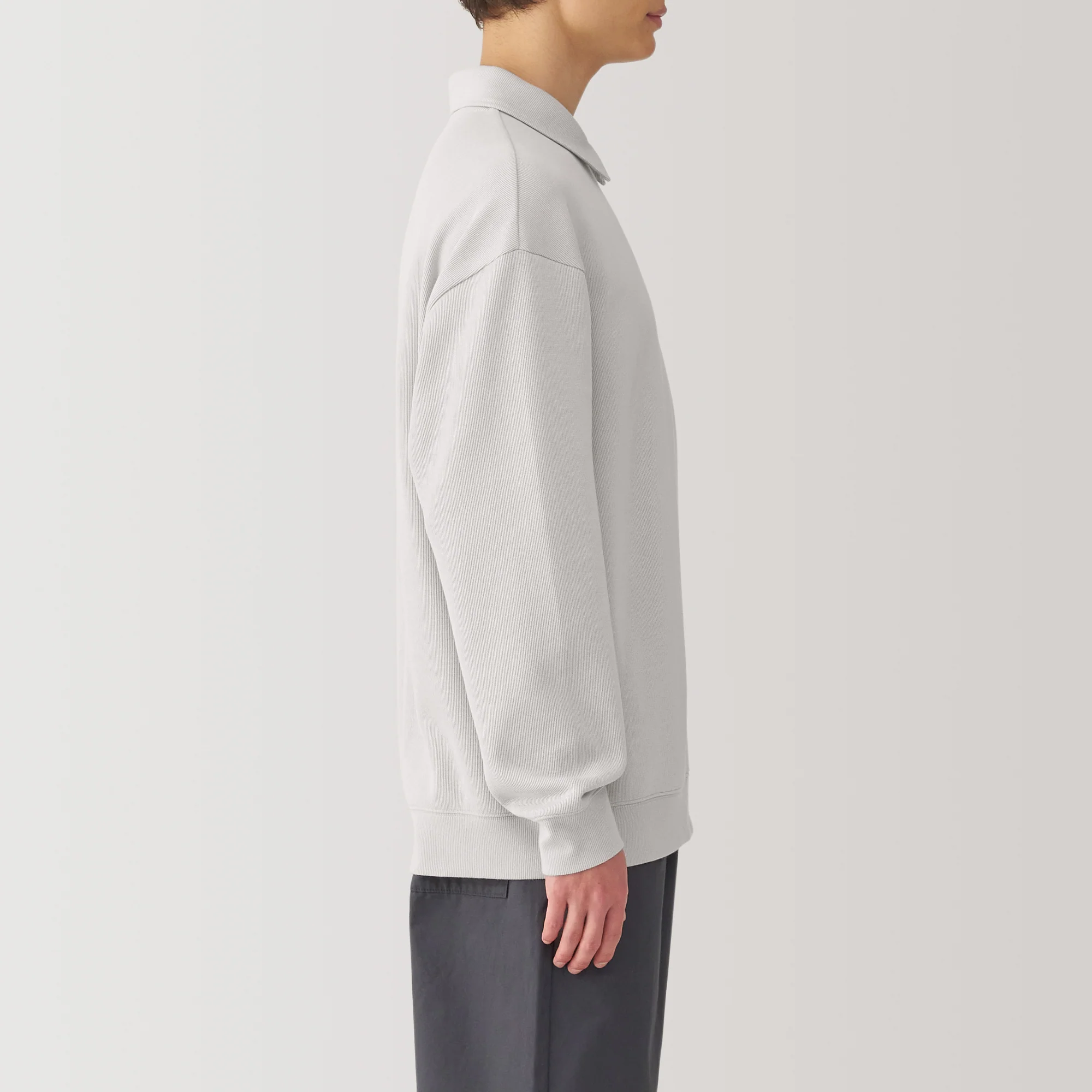 Men's Double Knitted Collared Pullover - Image 13