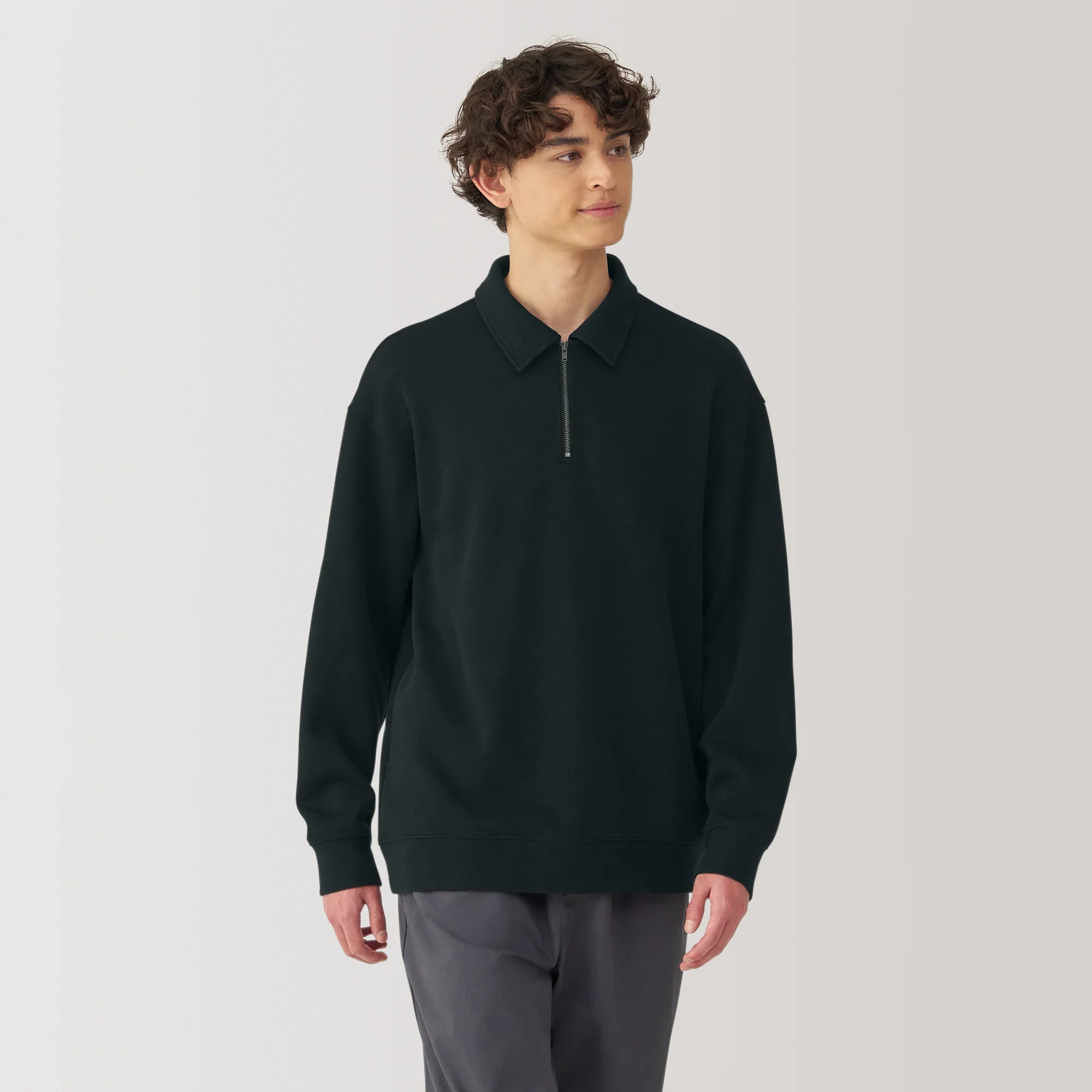 Men's Double Knitted Collared Pullover - Image 19