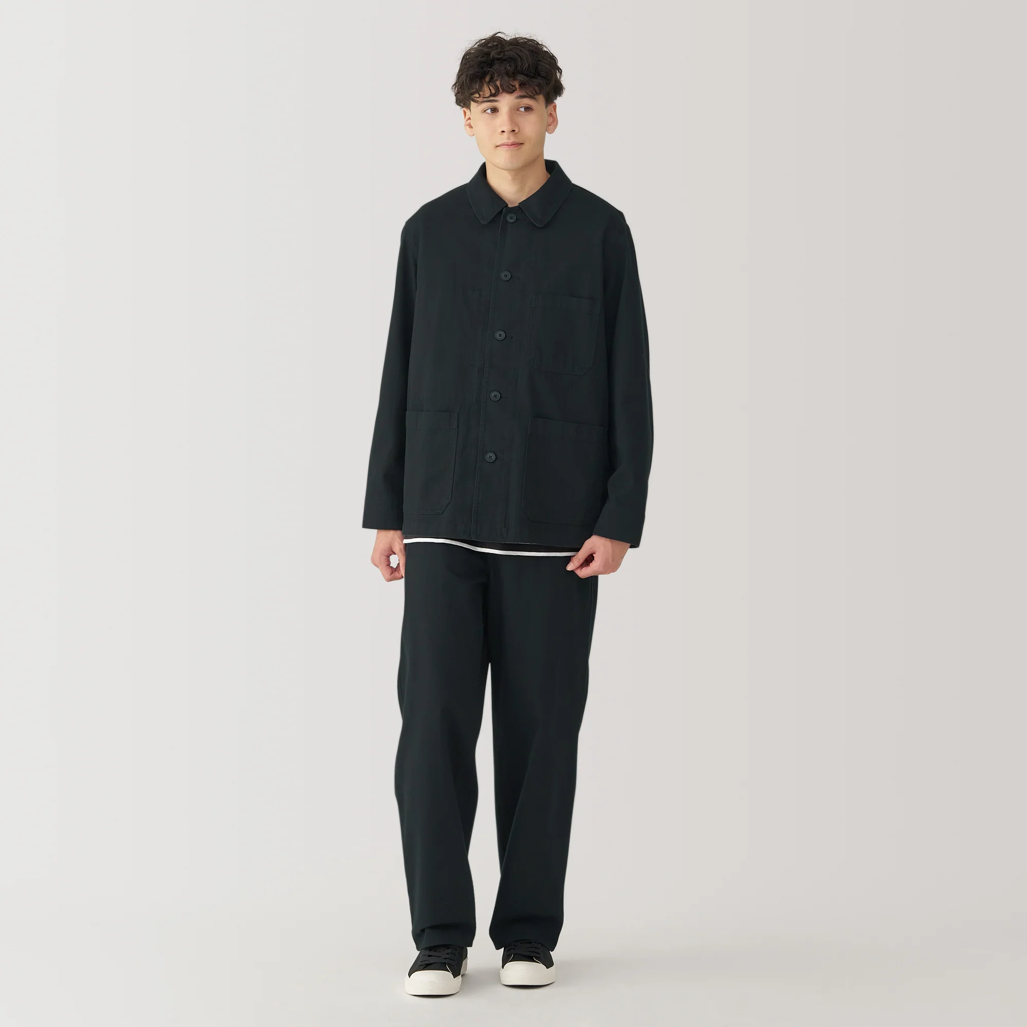 Men's Kapok Blend Herringbone Coverall Jacket - Image 14