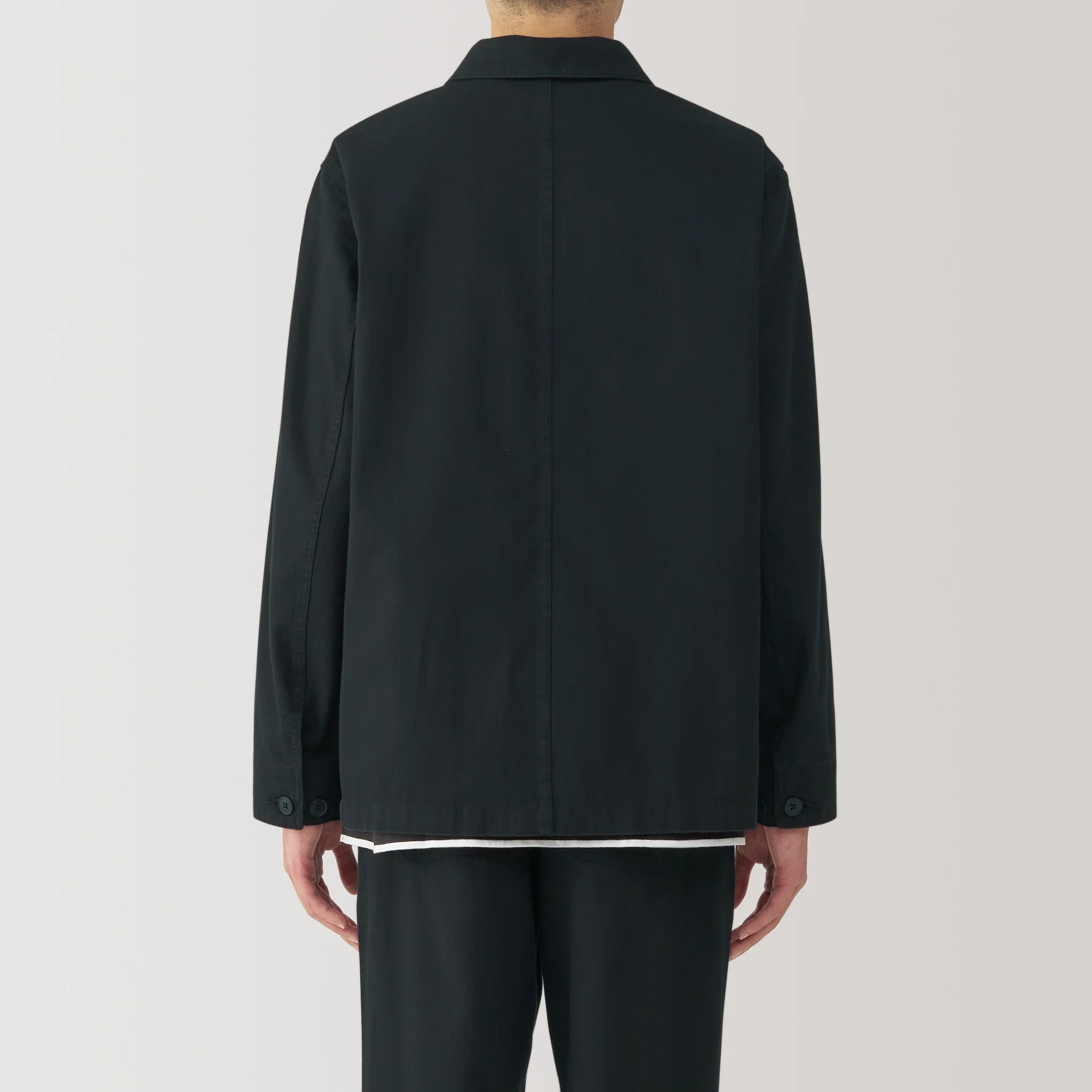 Men's Kapok Blend Herringbone Coverall Jacket - Image 16