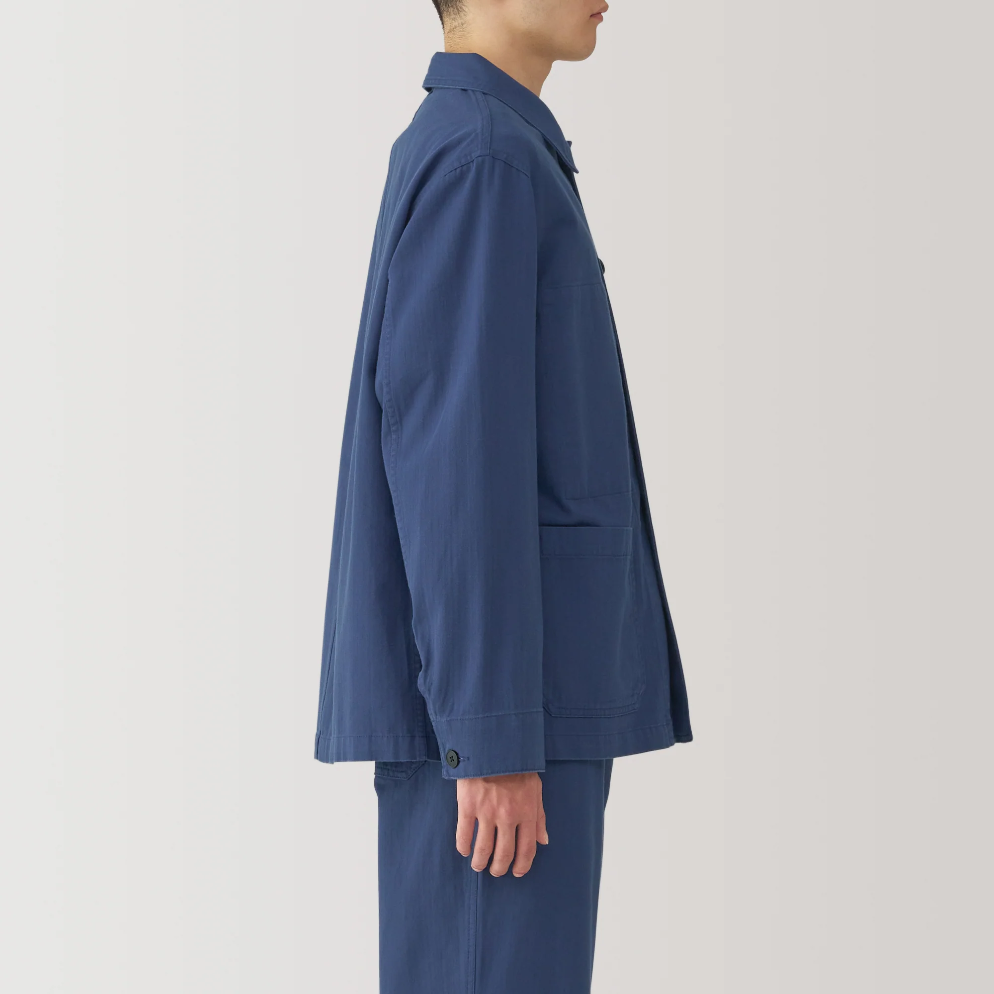 Men's Kapok Blend Herringbone Coverall Jacket - Image 25