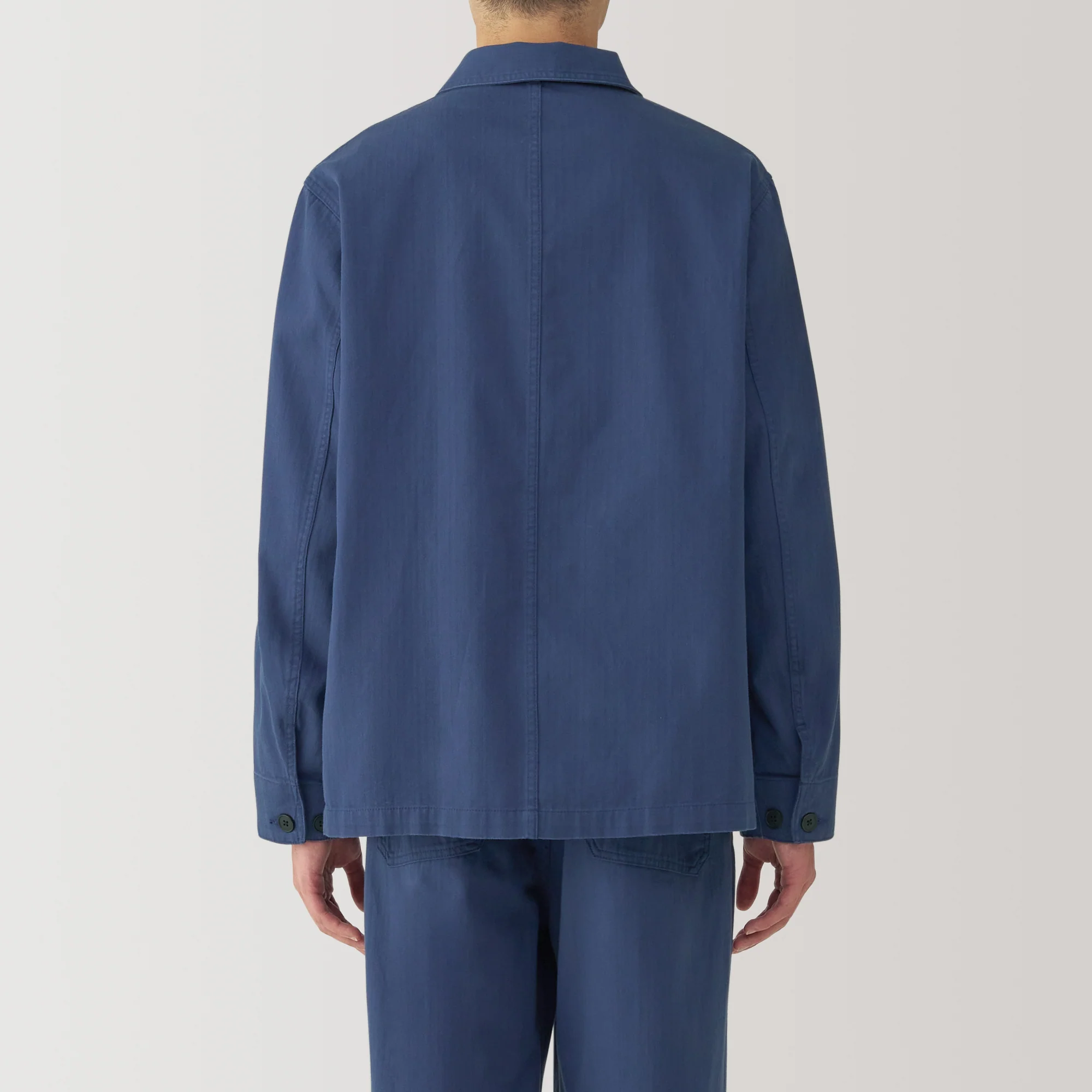 Men's Kapok Blend Herringbone Coverall Jacket - Image 26