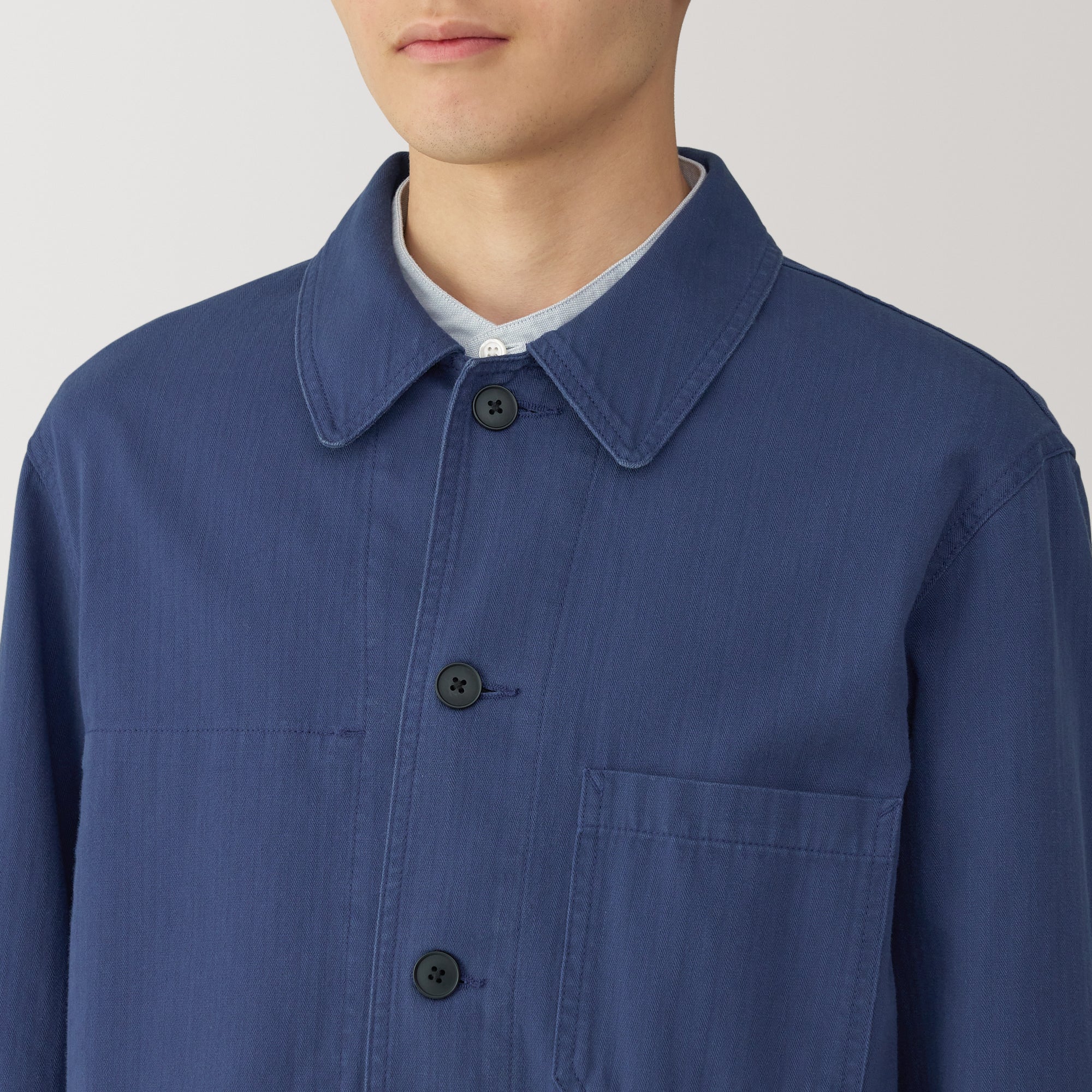 Men's Kapok Blend Herringbone Coverall Jacket - Image 27