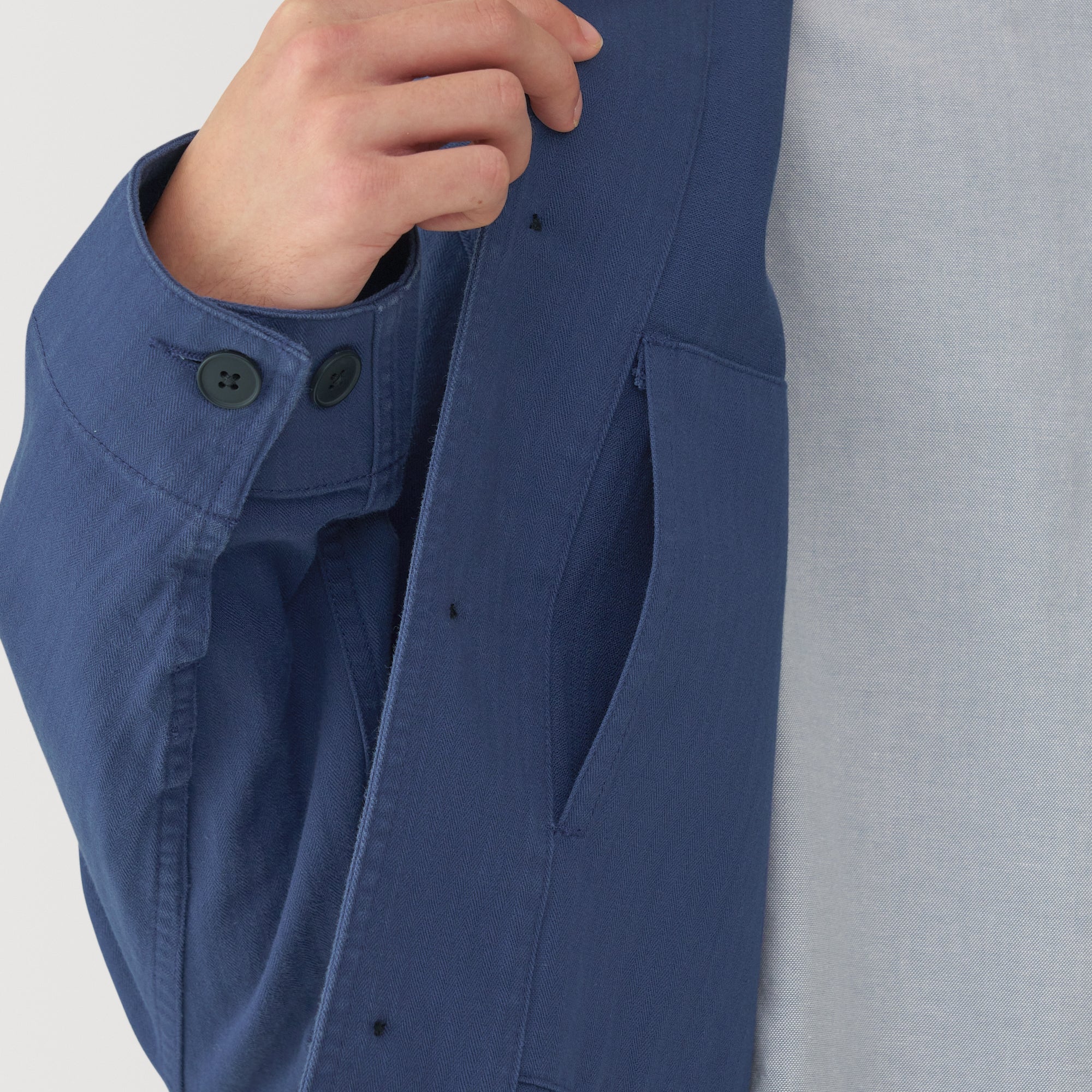 Men's Kapok Blend Herringbone Coverall Jacket - Image 29