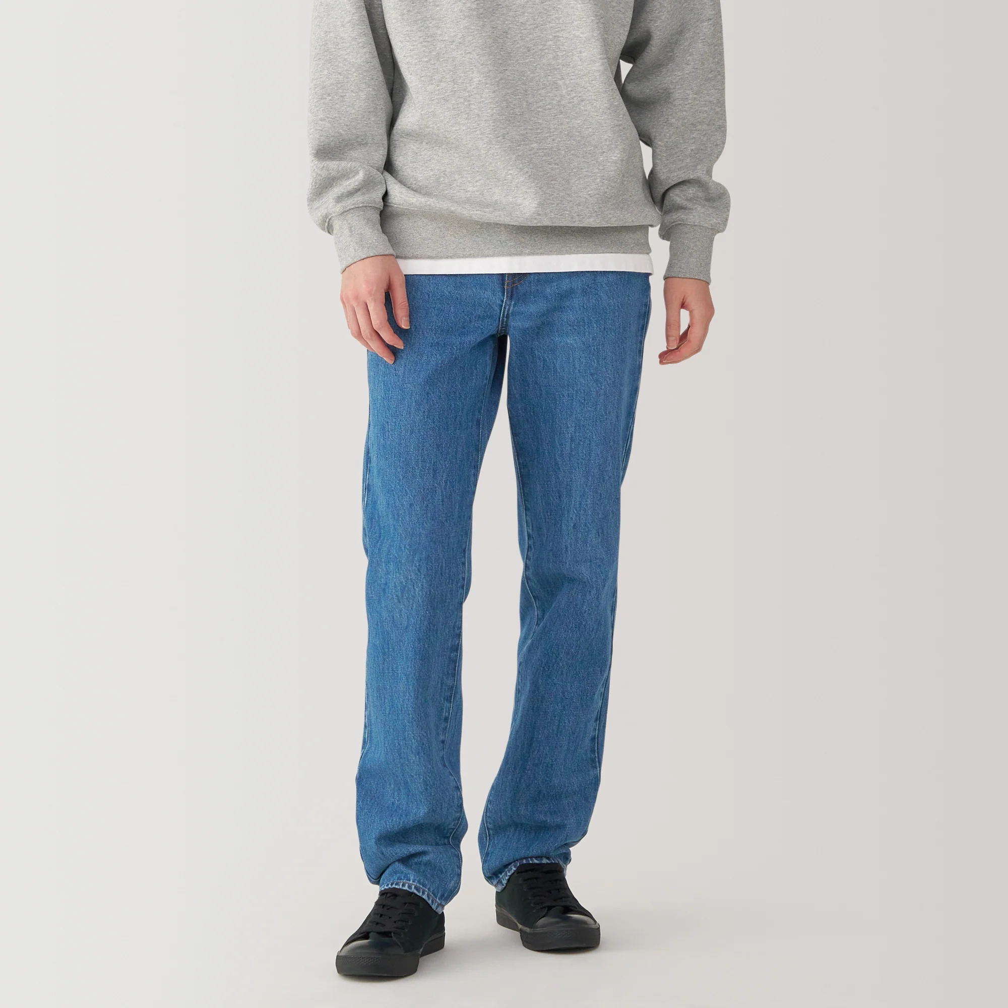 Men's Kapok Blend Straight Denim Trousers