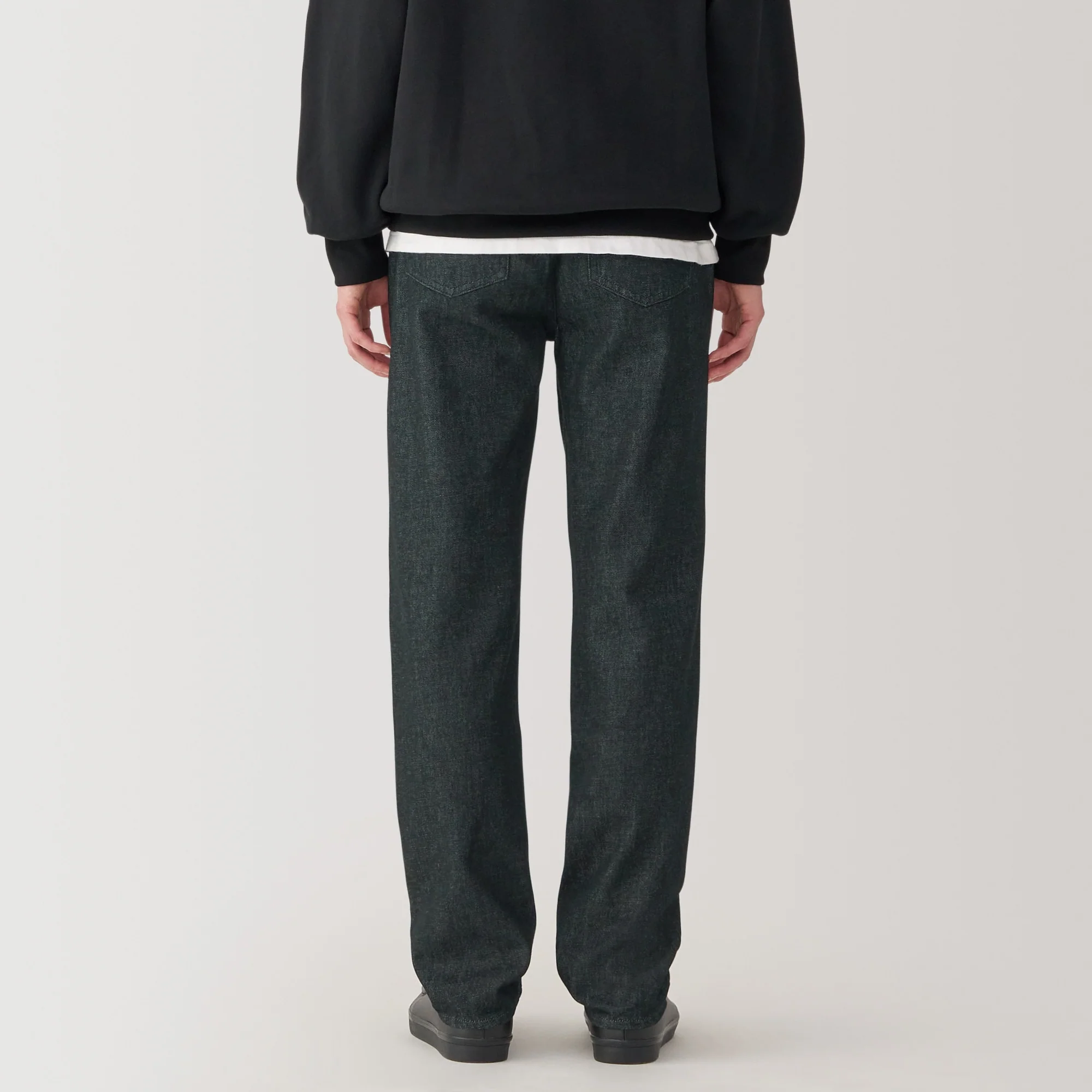 Kapok Blend Straight Denim Trousers - Image 6