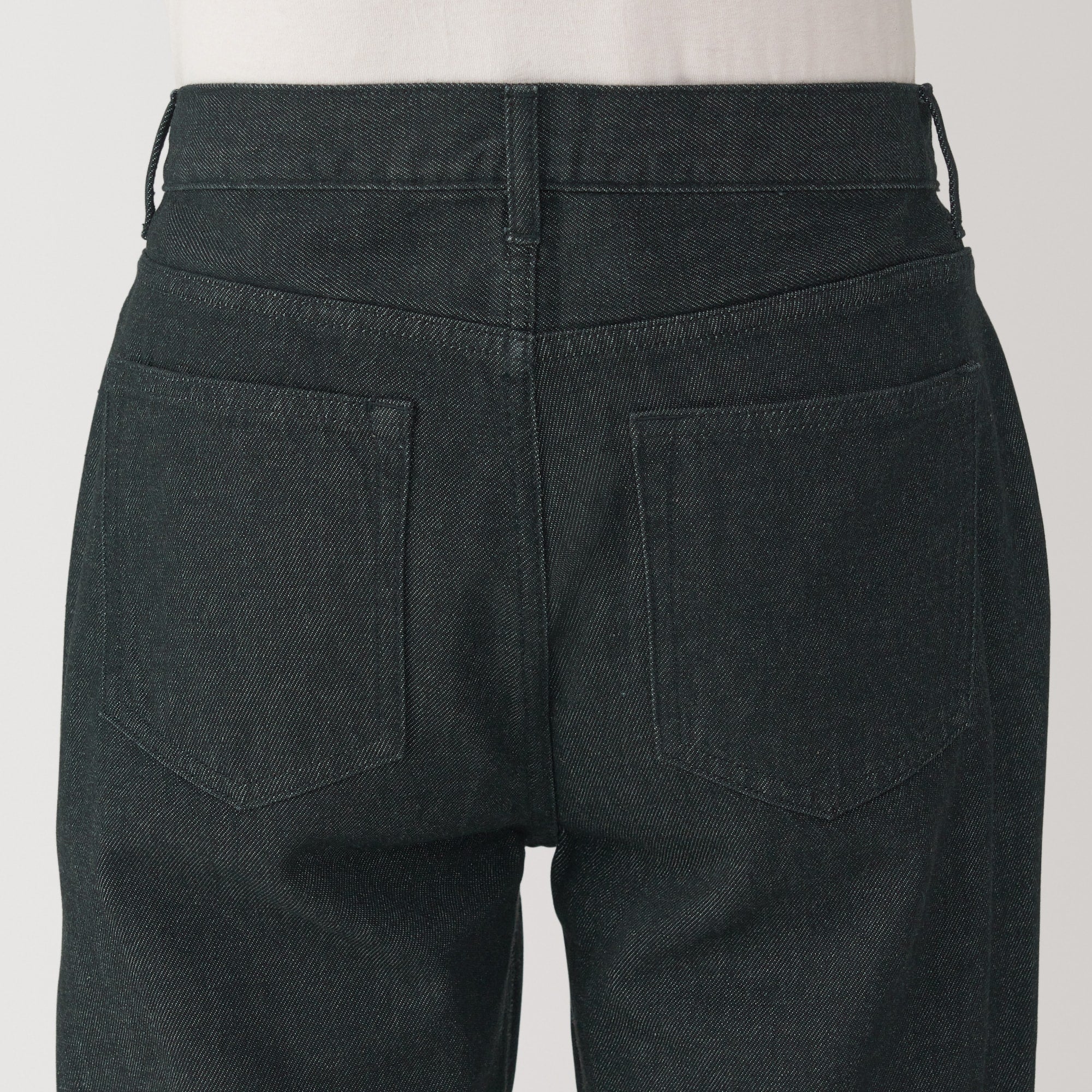 Kapok Blend Straight Denim Trousers - Image 8