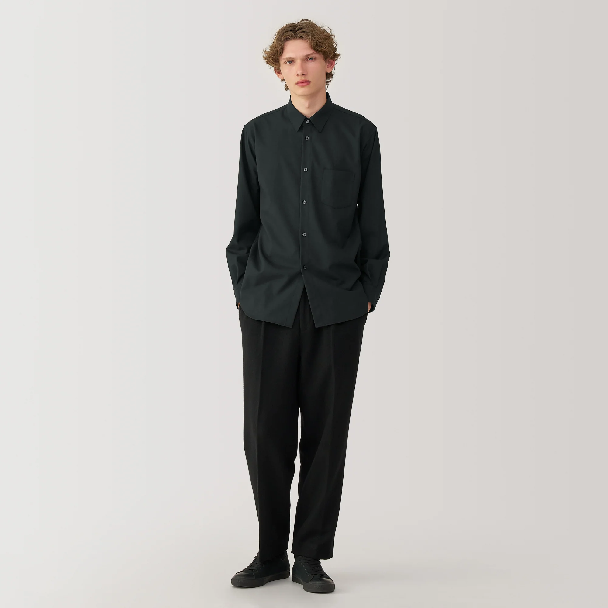 Labo Men's Wool Blend Regular Collar Shirt - Image 18