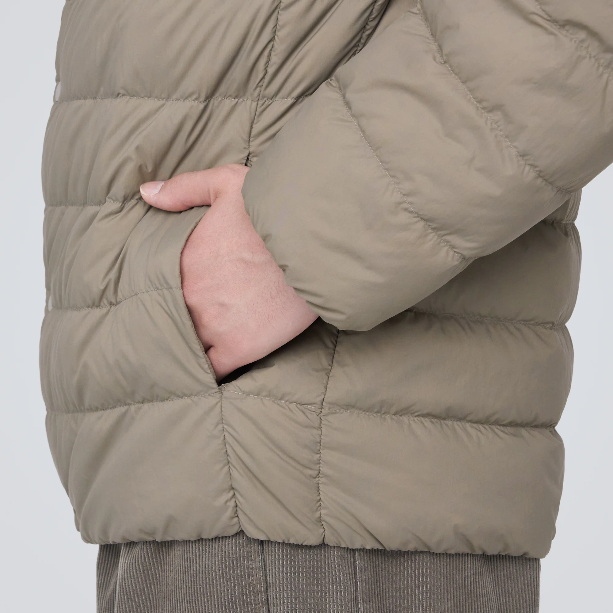 Men's Lightweight Down Collarless Jacket - Image 30