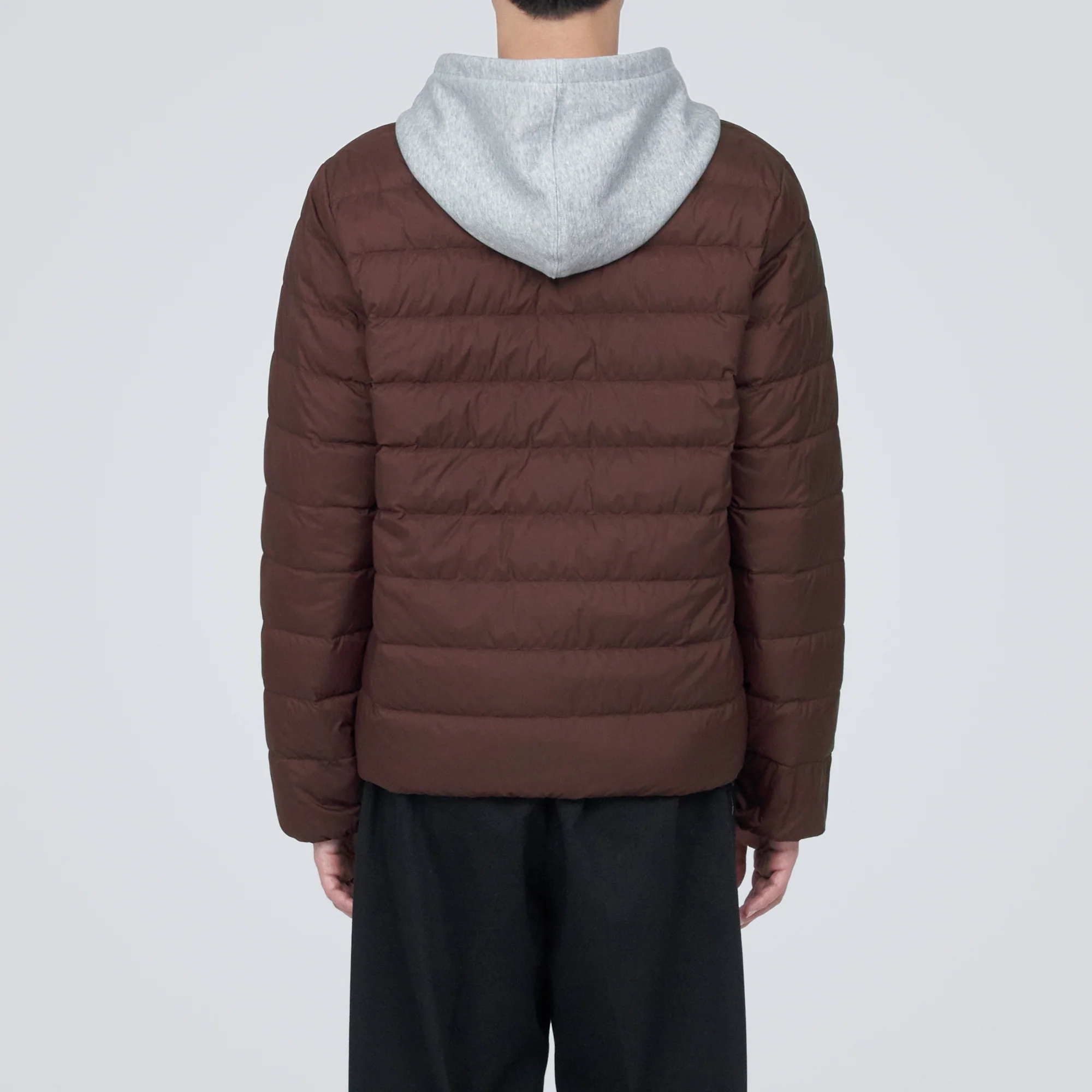 Men's Lightweight Down Collarless Jacket - Image 6