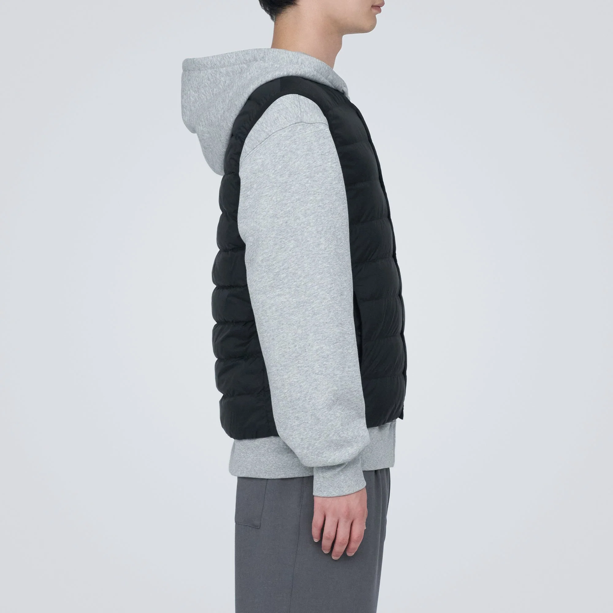 Men's Lightweight Down Collarless Vest - Image 14
