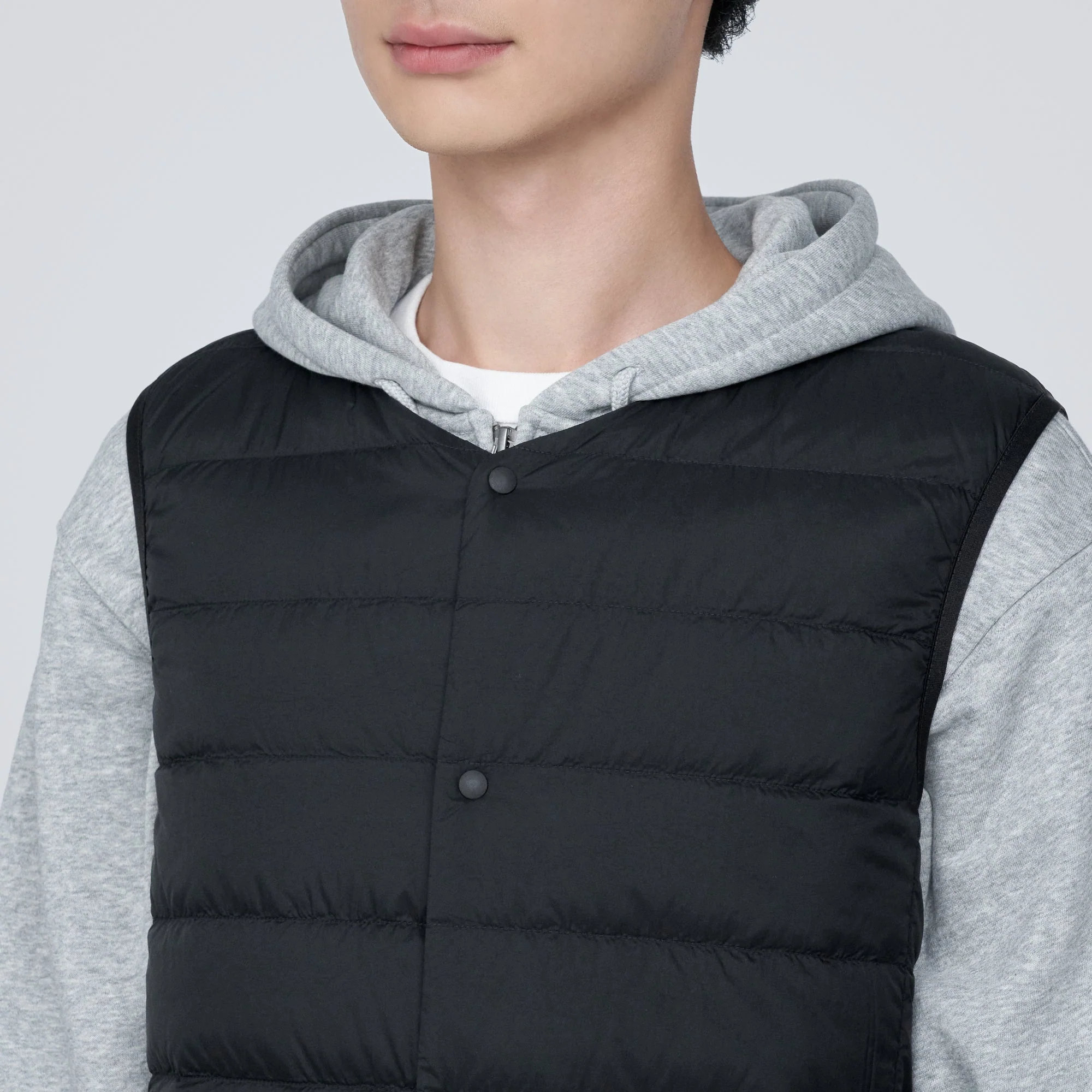 Men's Lightweight Down Collarless Vest - Image 16