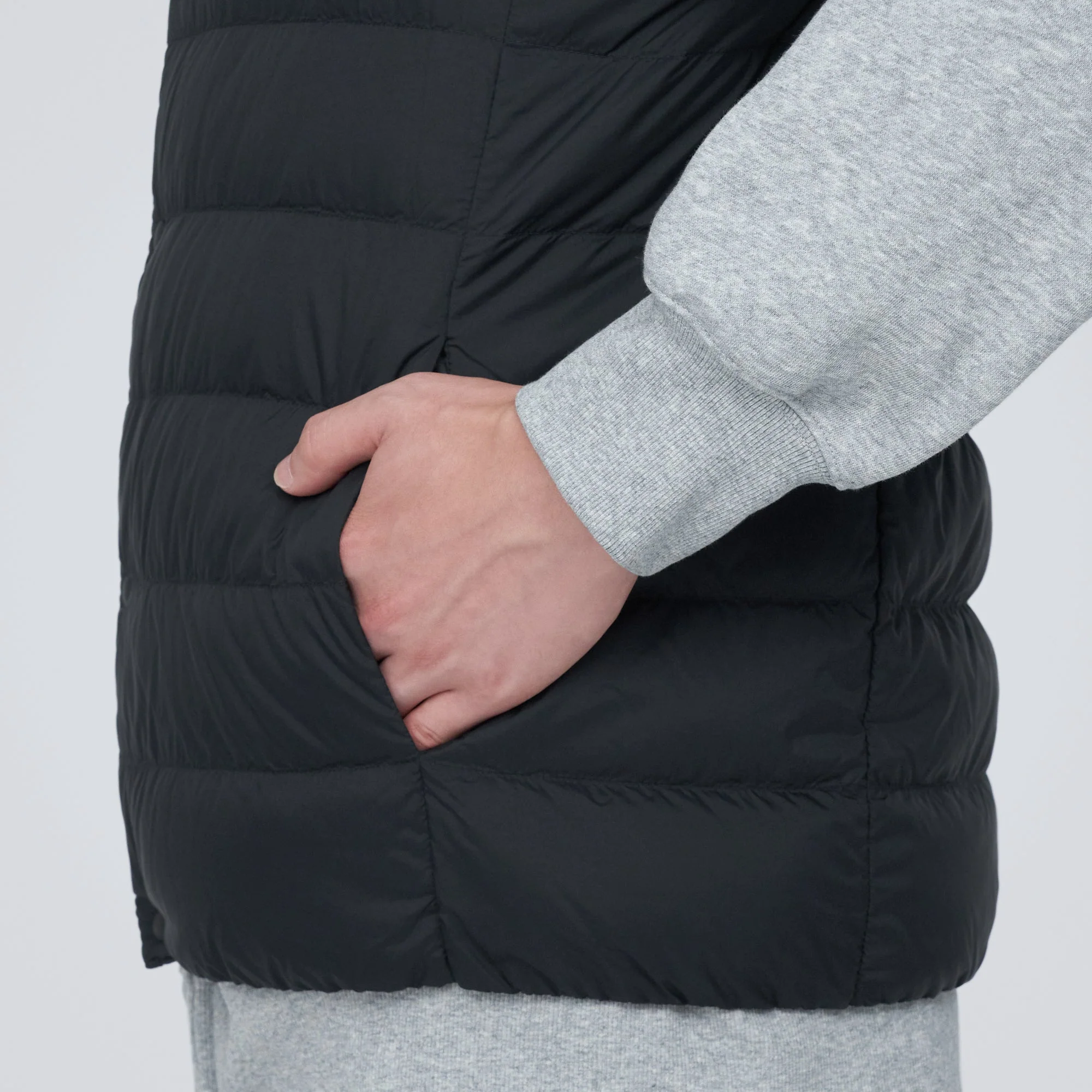 Men's Lightweight Down Collarless Vest - Image 17