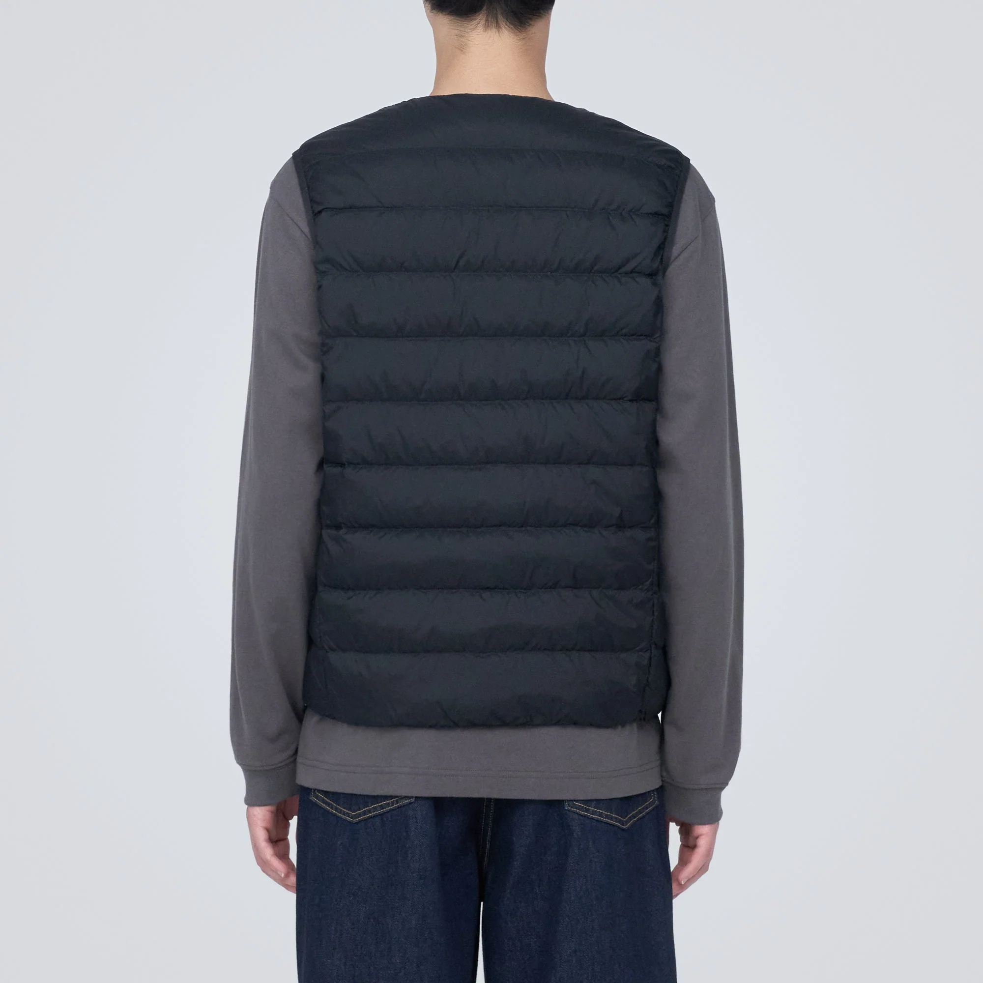 Men's Lightweight Down Collarless Vest - Image 33