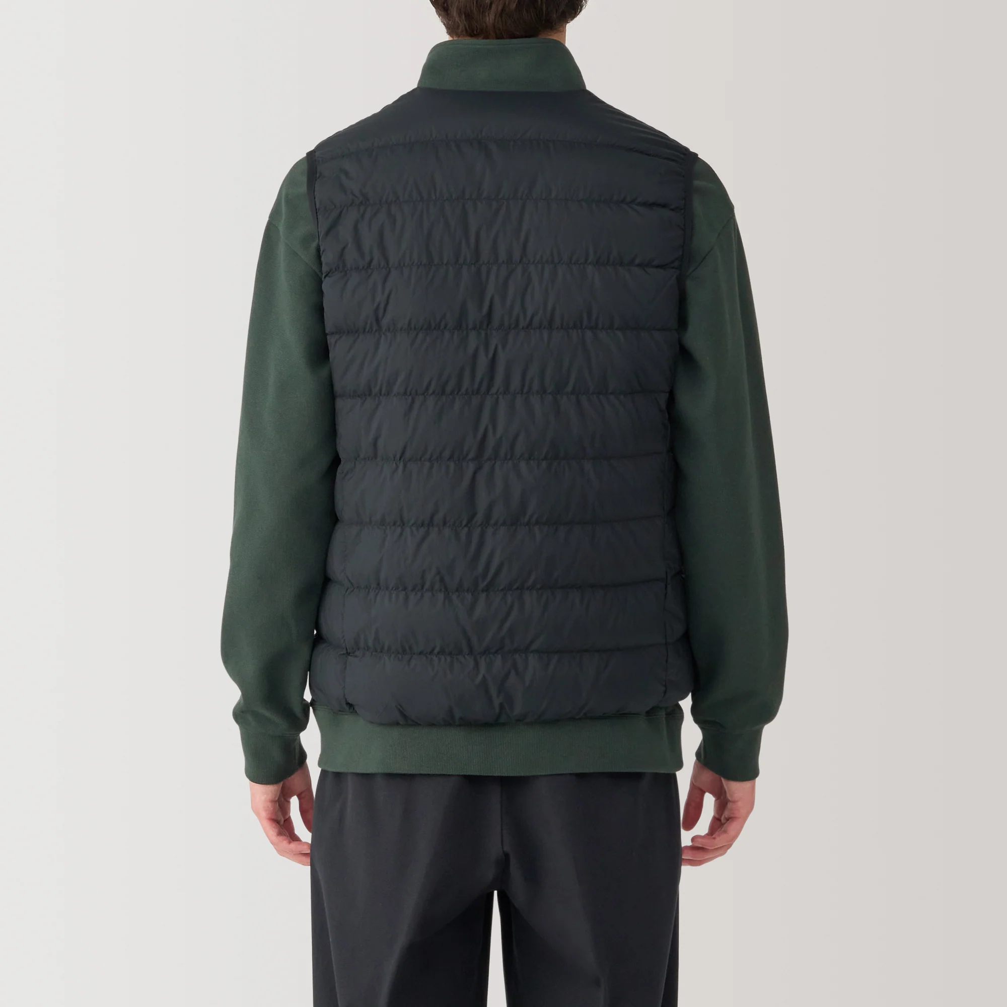 Men's Lightweight Down Collarless Vest - Image 17