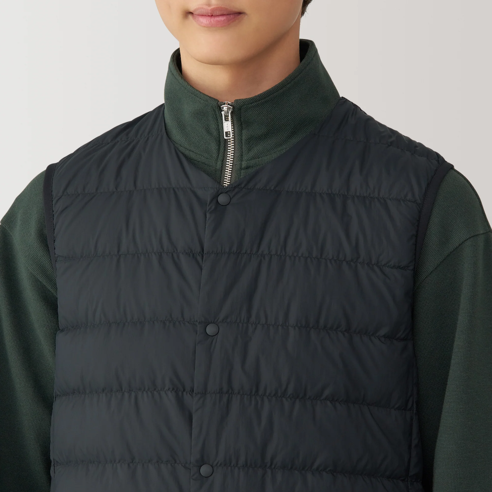 Men's Lightweight Down Collarless Vest - Image 18