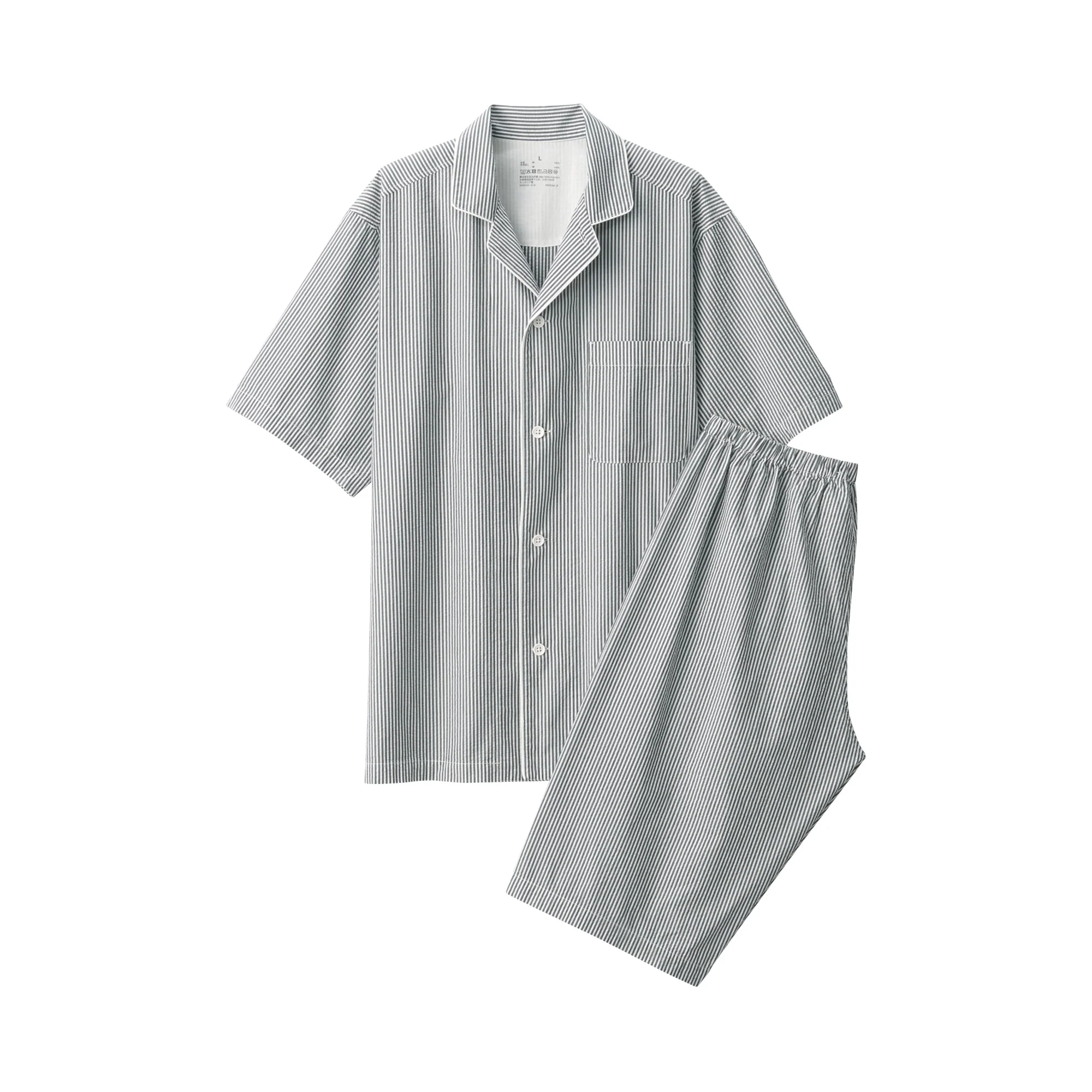 Side Seamless Seersucker Pajamas - Image 24