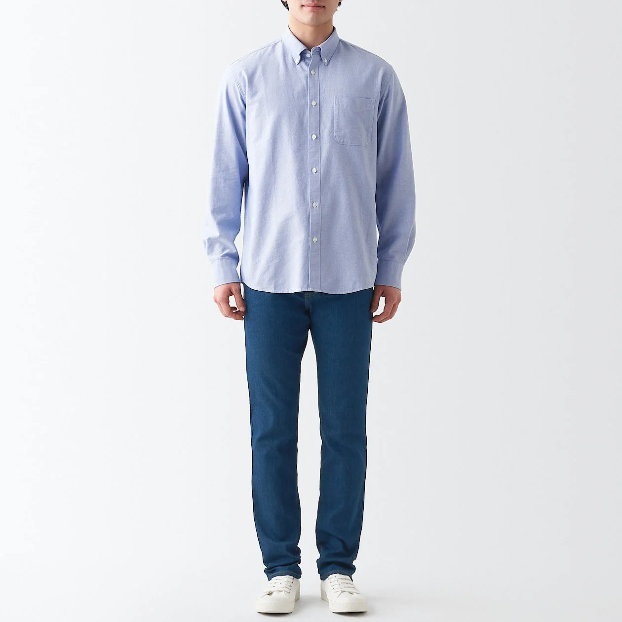 Men's Stretch Denim Slim Pants Blue (L30")