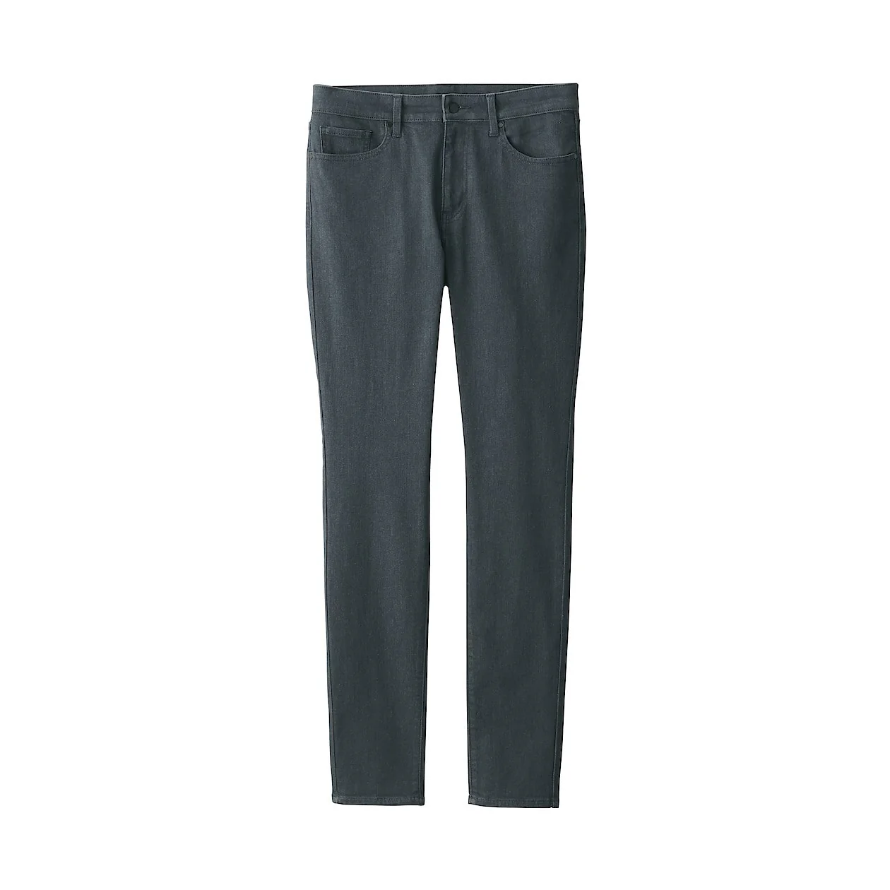 Men's Super Stretch Denim Skinny Pants Charcoal Gray (L30") - Image 2