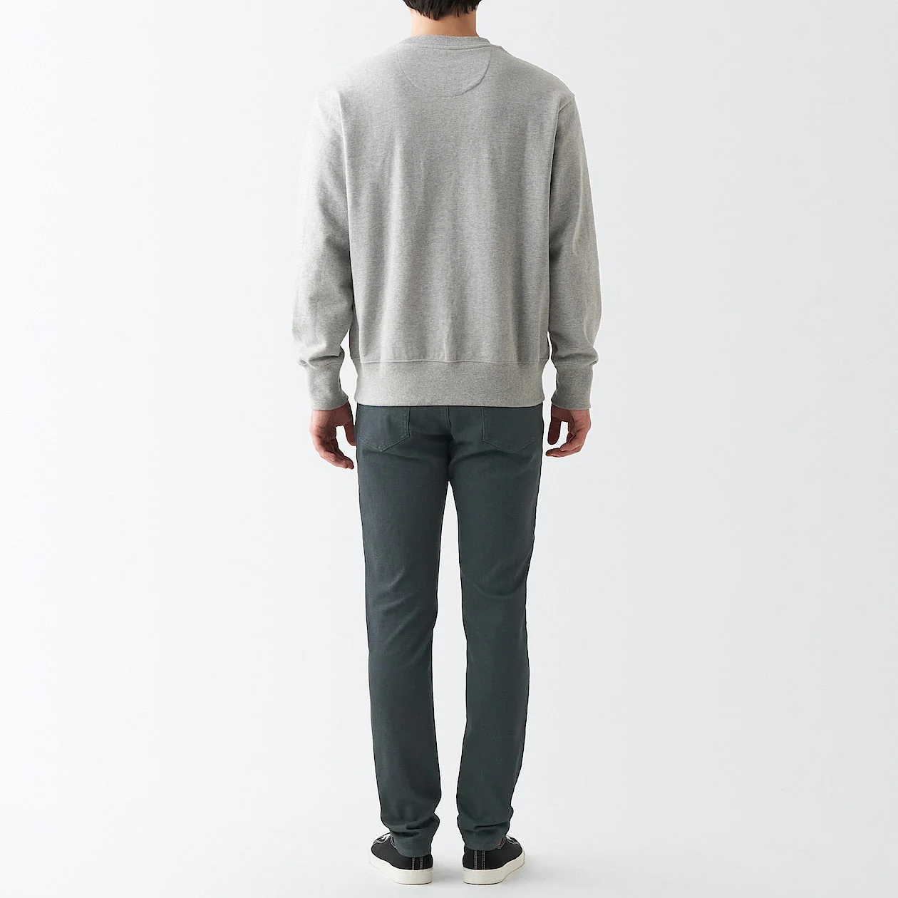 Men's Super Stretch Denim Skinny Pants Charcoal Gray (L30") - Image 6