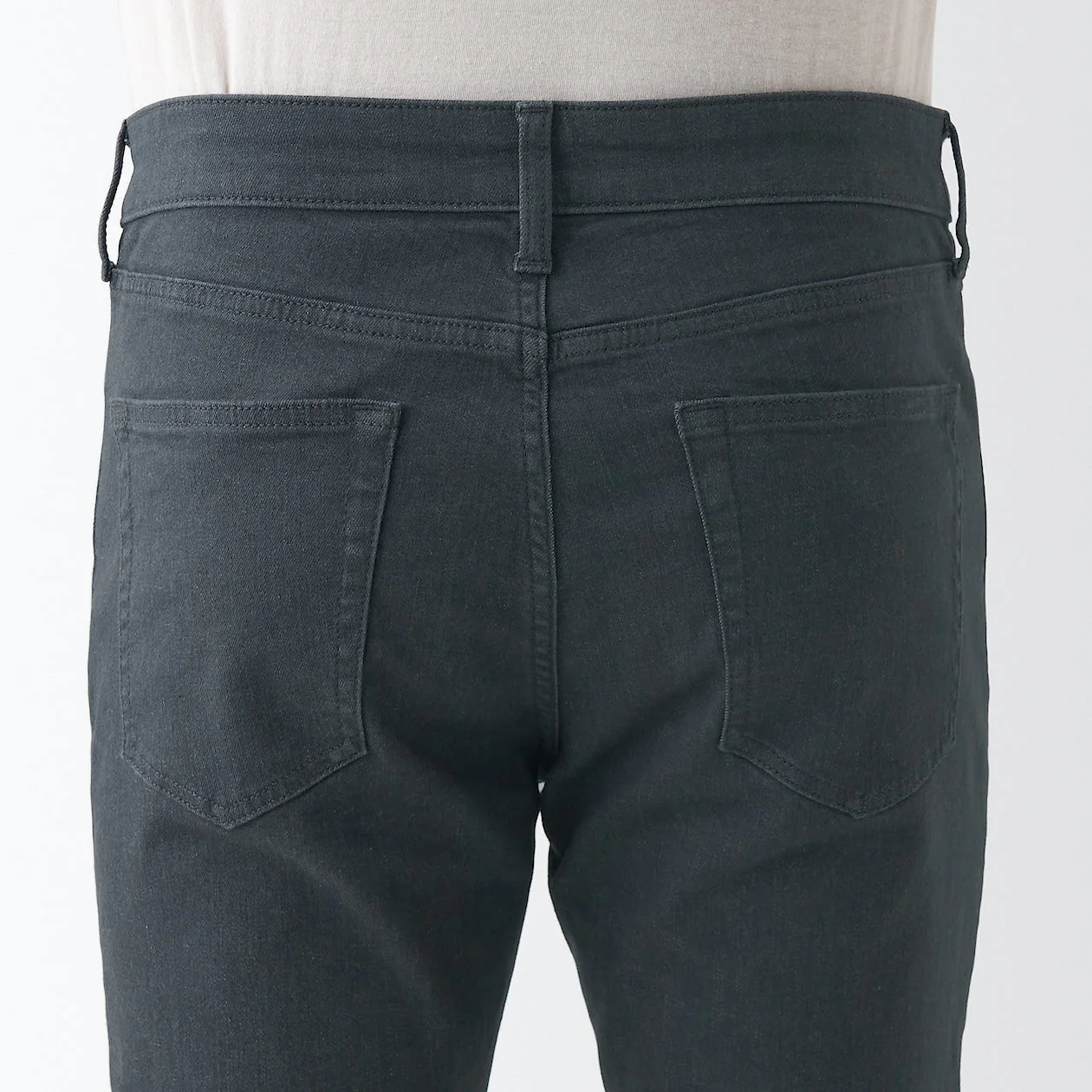 Men's Super Stretch Denim Skinny Pants Charcoal Gray (L30") - Image 8
