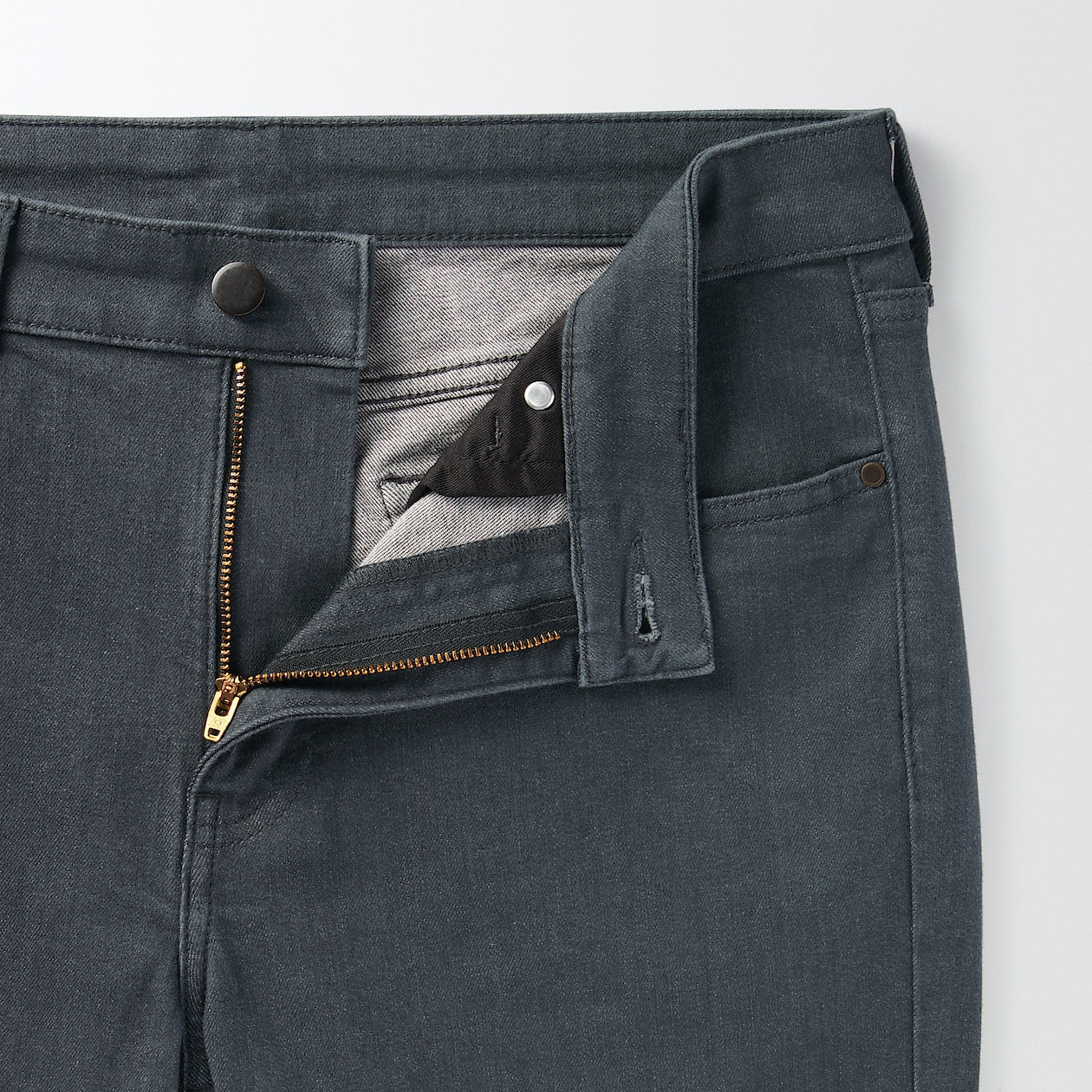 Men's Super Stretch Denim Skinny Pants Charcoal Gray (L30") - Image 9