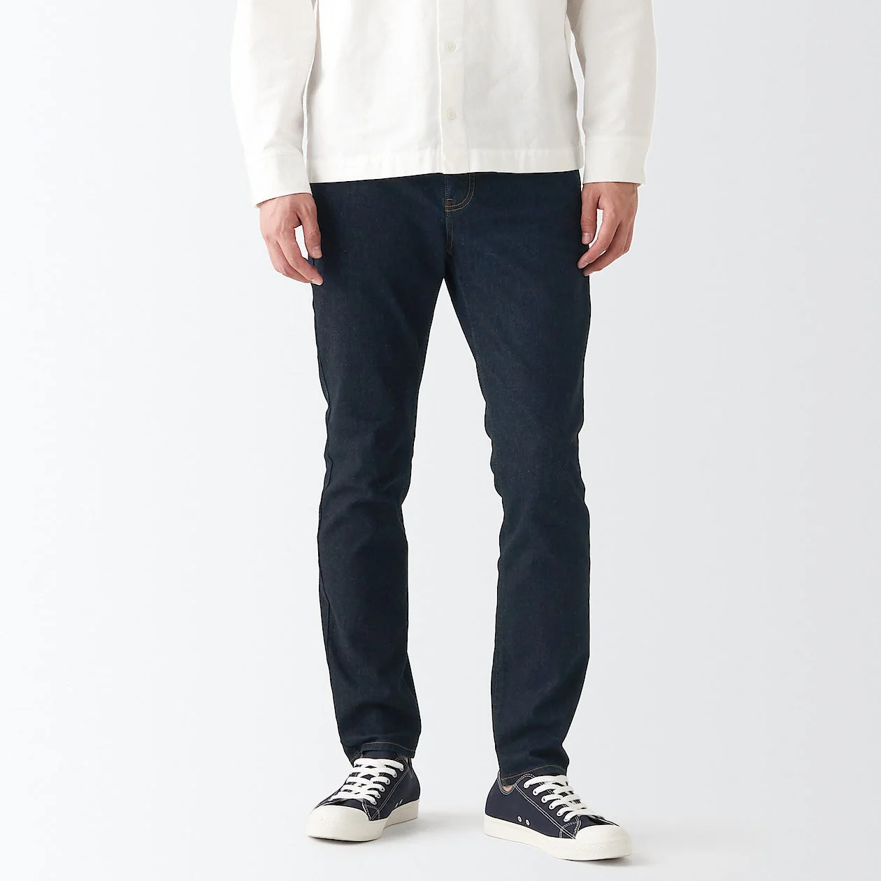 Men's Super Stretch Denim Skinny Pants Dark Navy (L30") - Image 3
