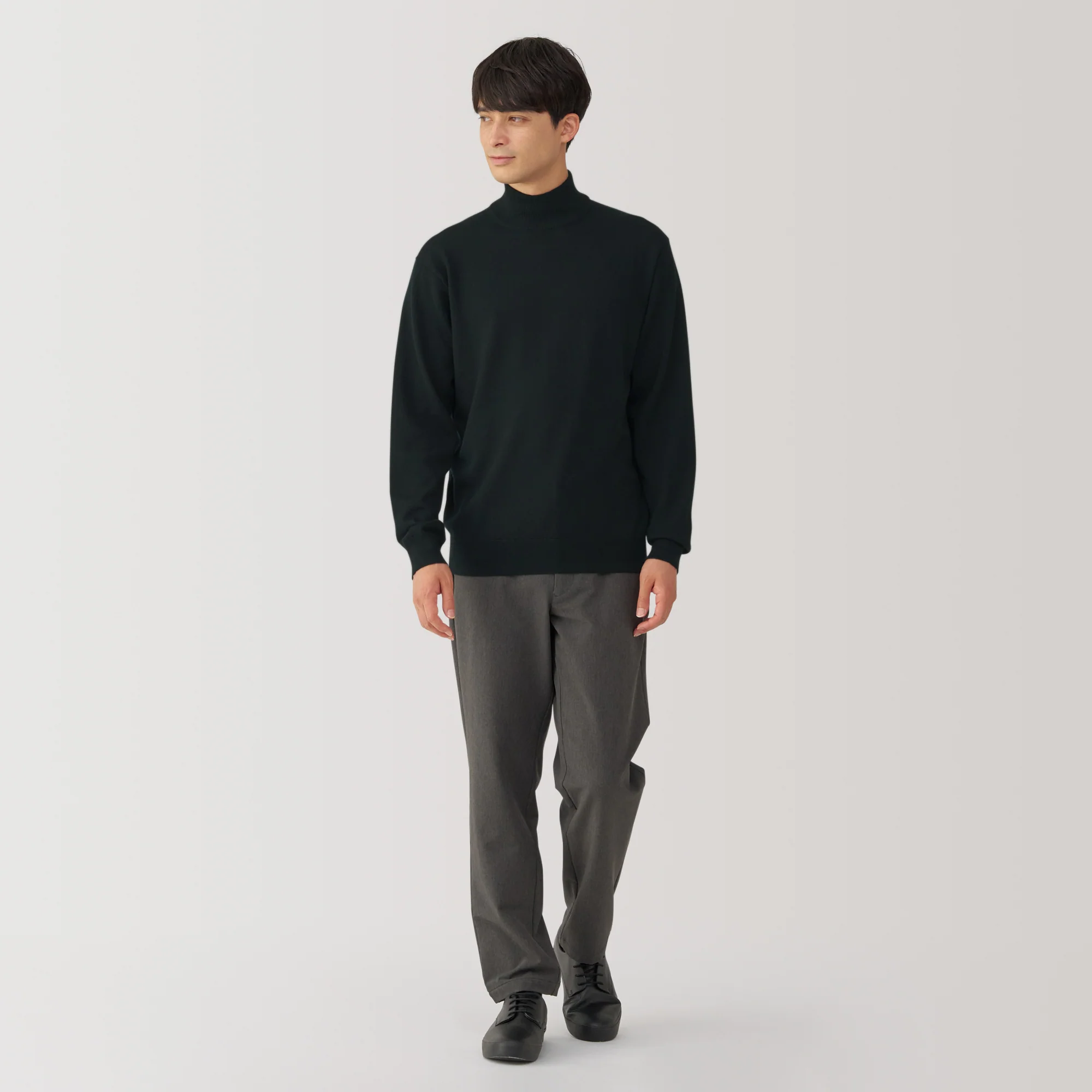Men's Washable High Gauge High Neck Sweater - Image 18