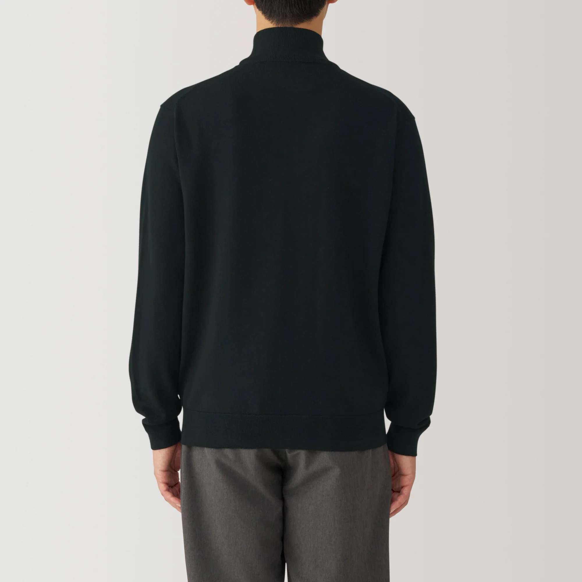 Men's Washable High Gauge High Neck Sweater - Image 20