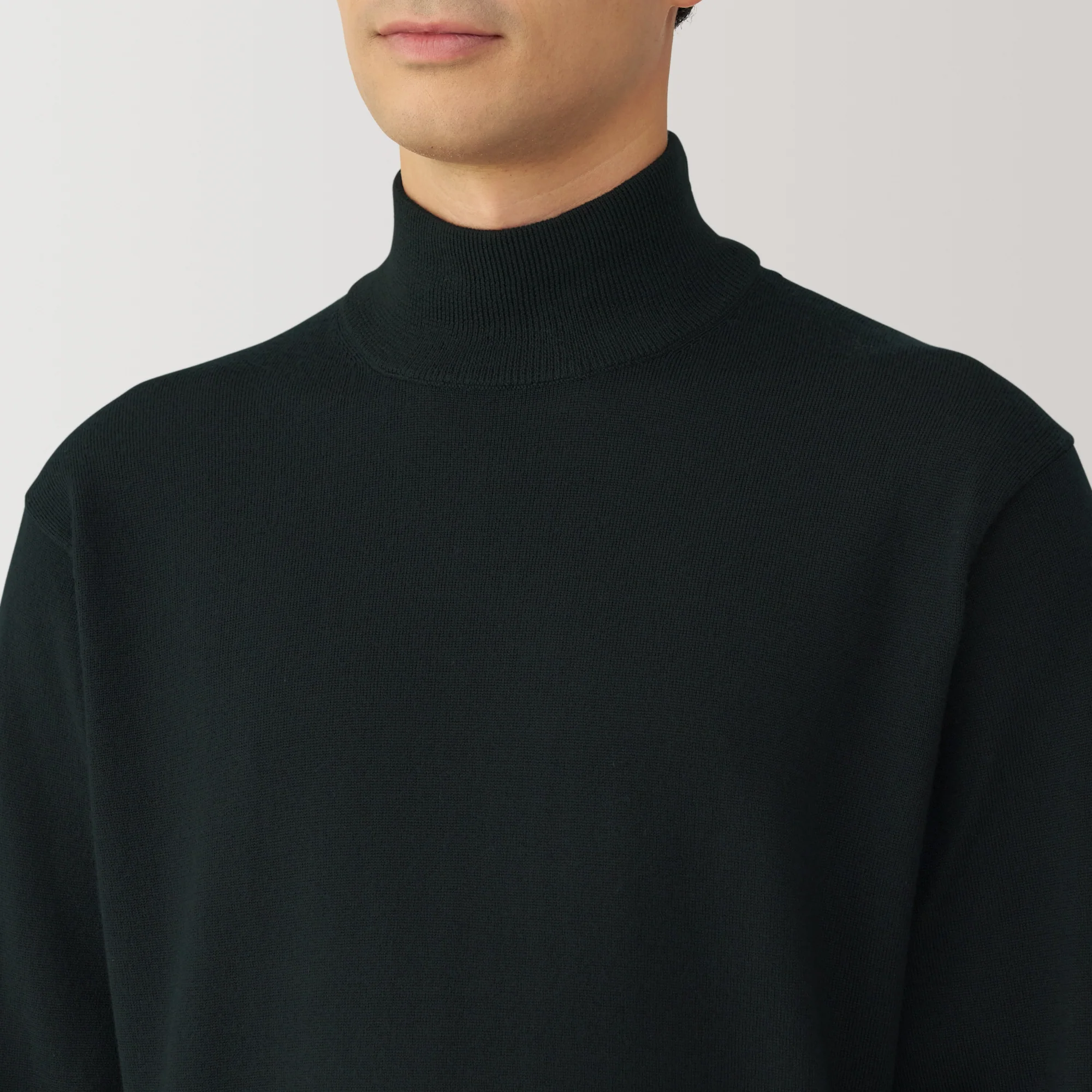 Men's Washable High Gauge High Neck Sweater - Image 21