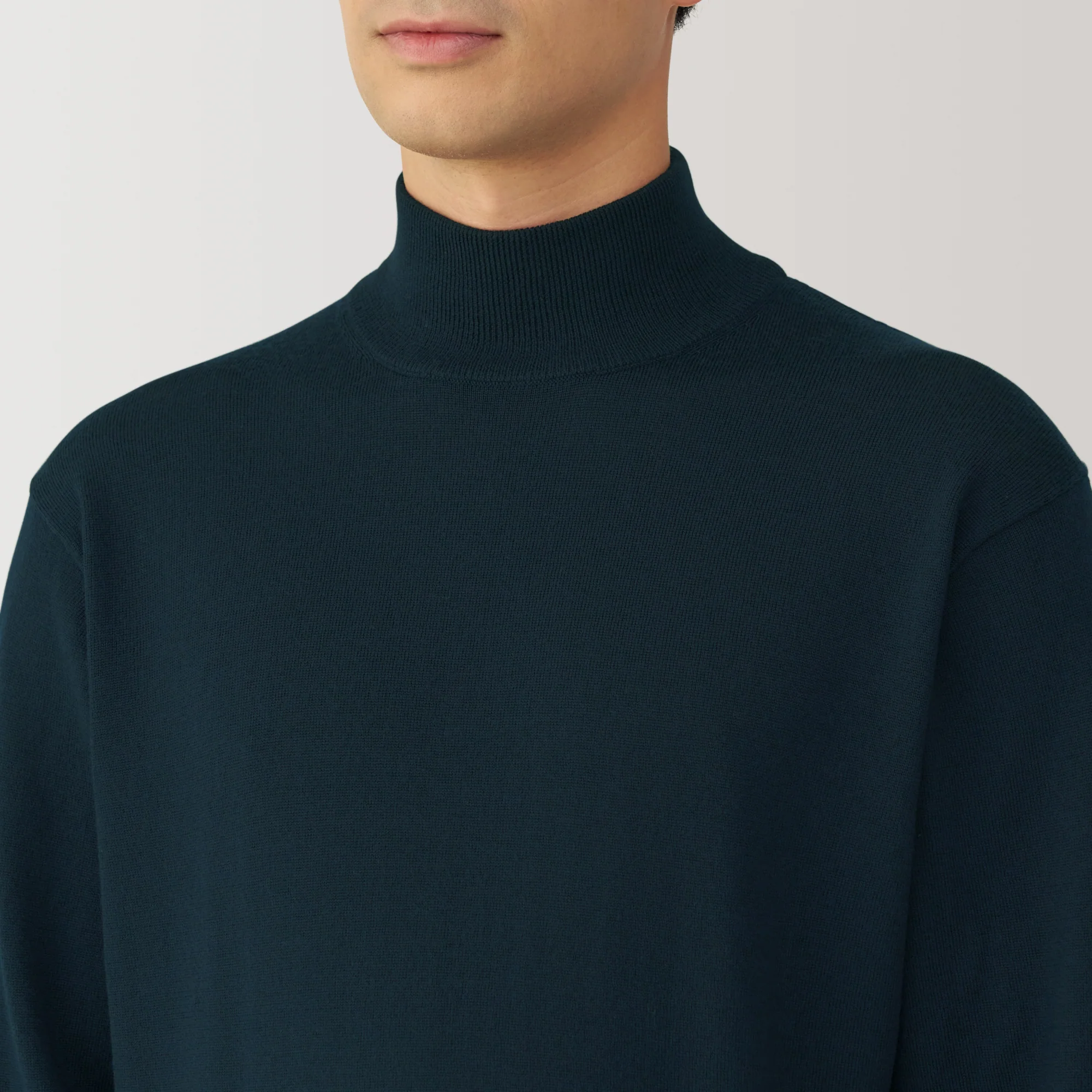 Men's Washable High Gauge High Neck Sweater - Image 28