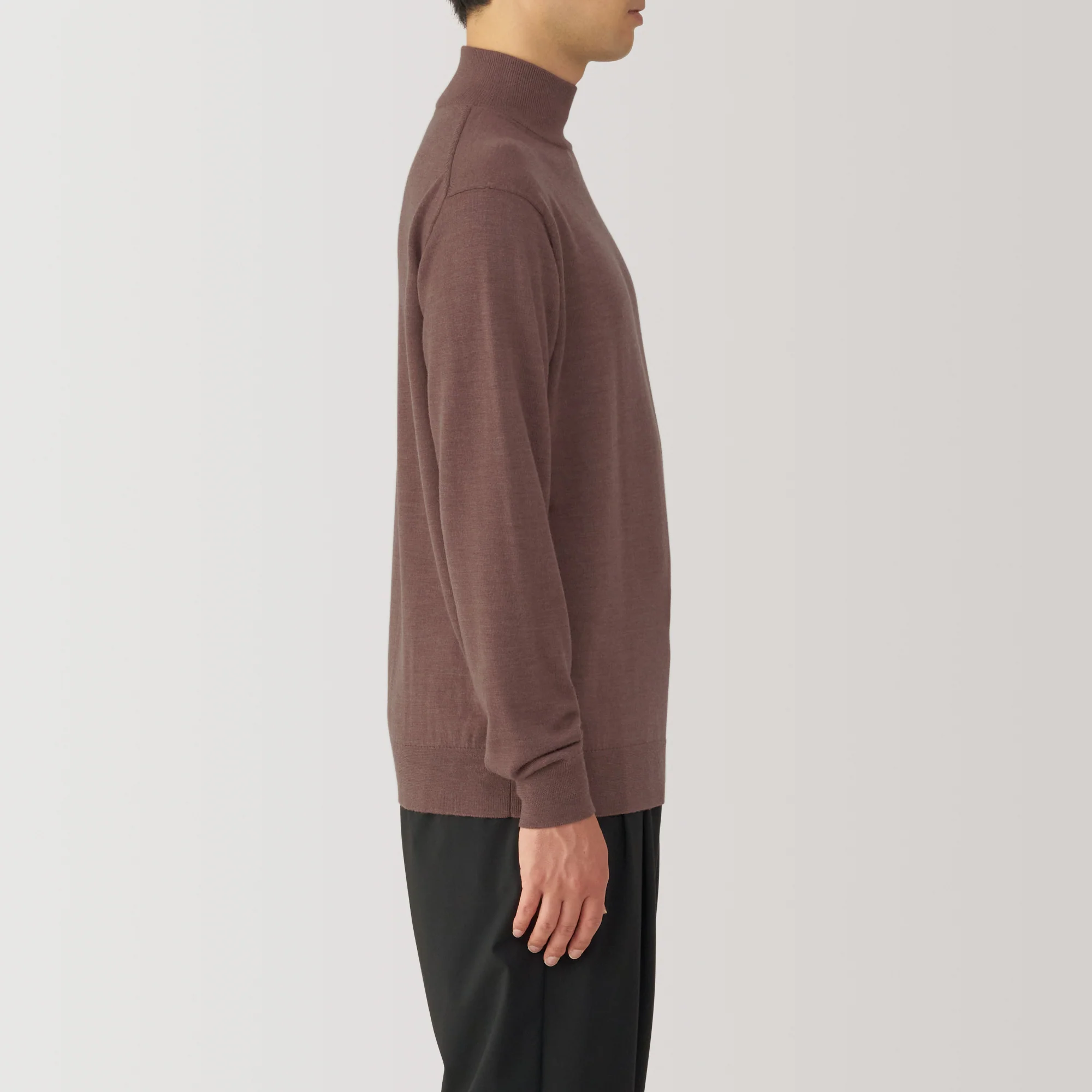 Men's Washable High Gauge High Neck Sweater - Image 5