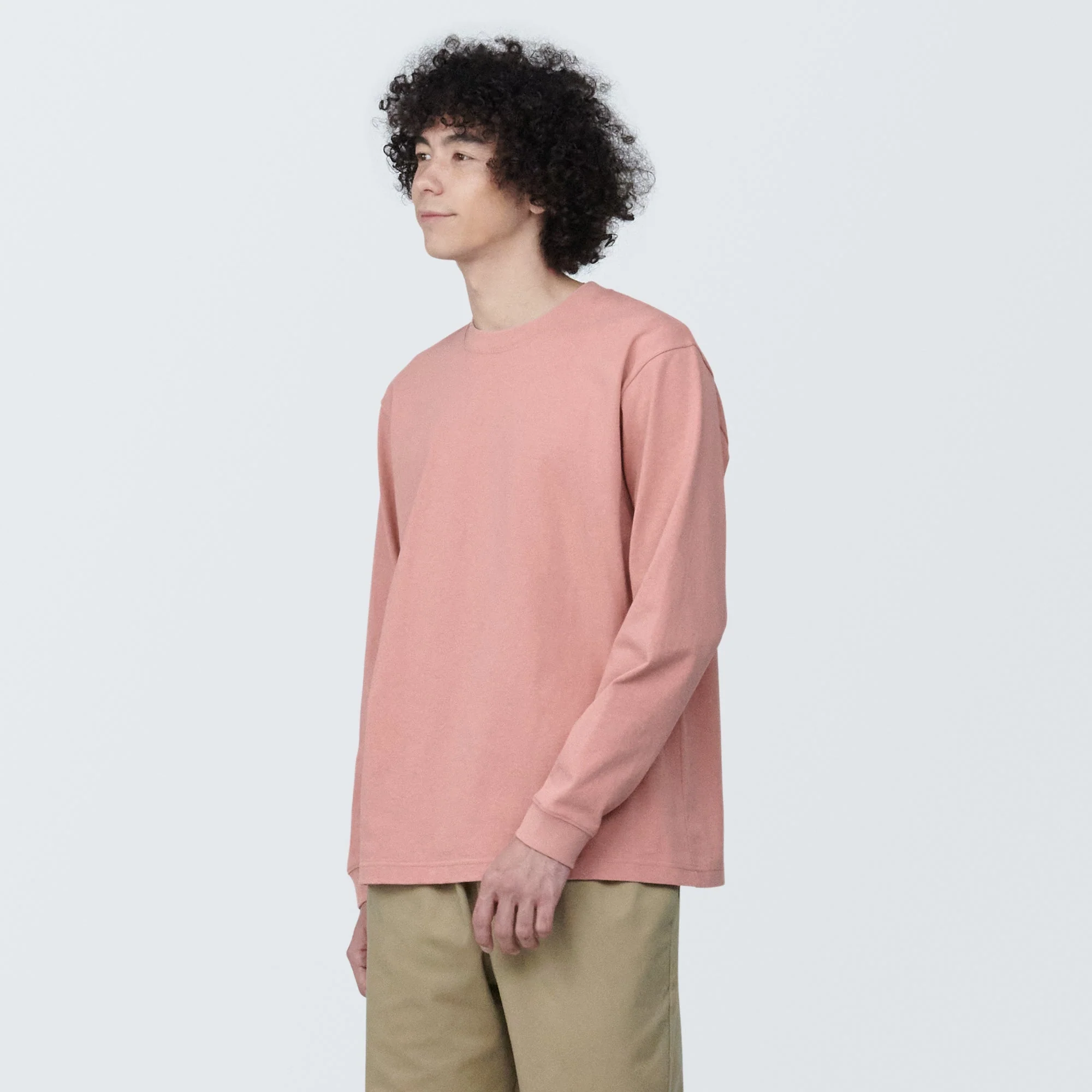 Men's Washed Heavyweight Crewneck Long Sleeve T-Shirt - Image 10