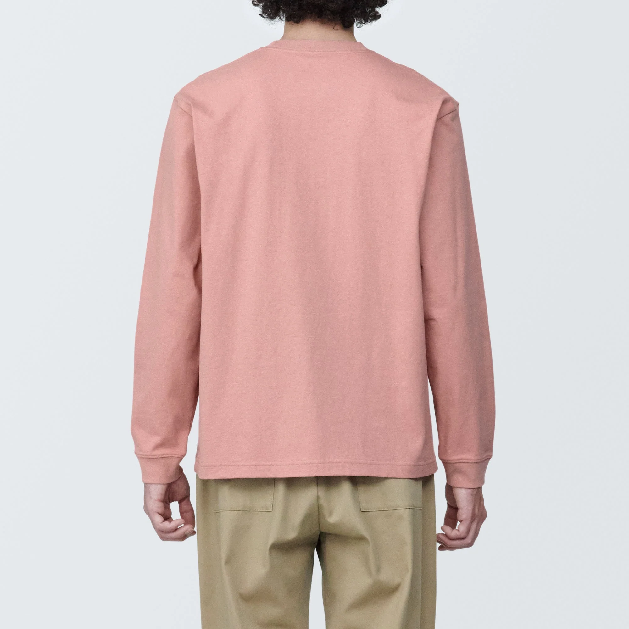 Men's Washed Heavyweight Crewneck Long Sleeve T-Shirt - Image 13