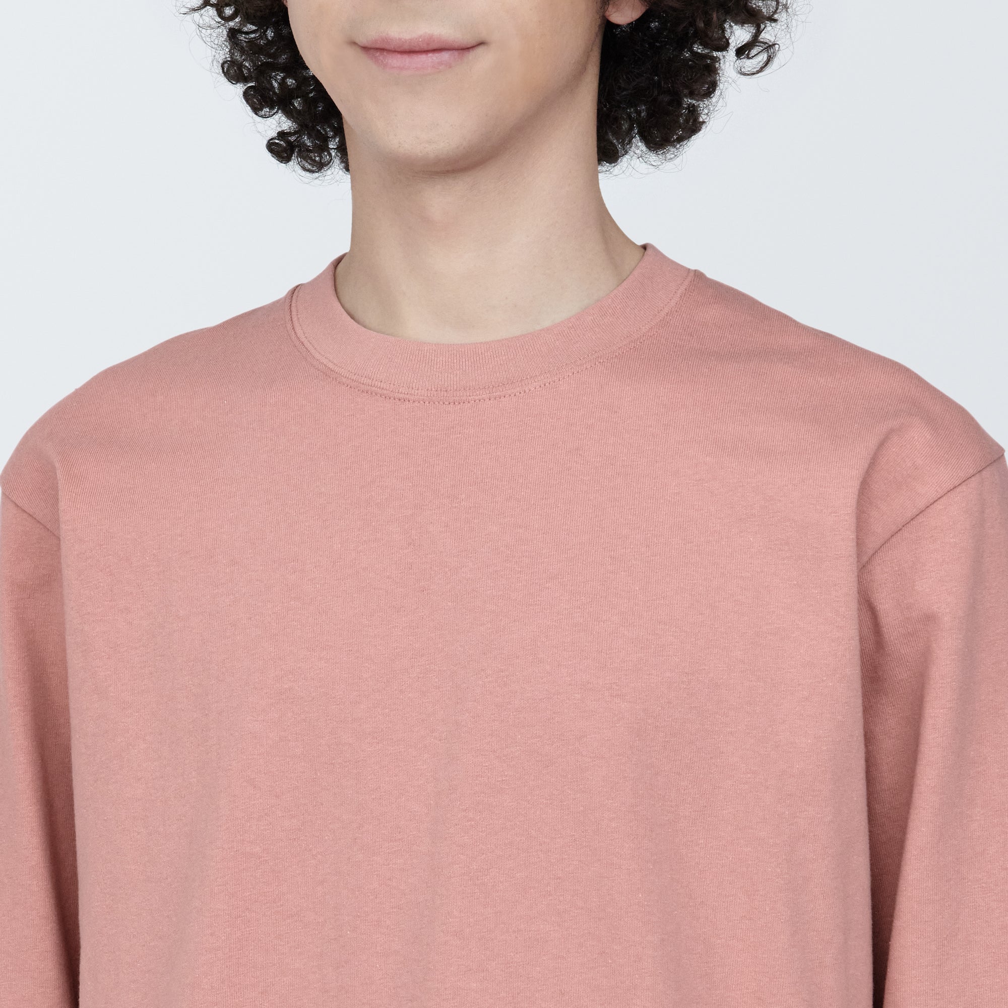 Men's Washed Heavyweight Crewneck Long Sleeve T-Shirt - Image 14
