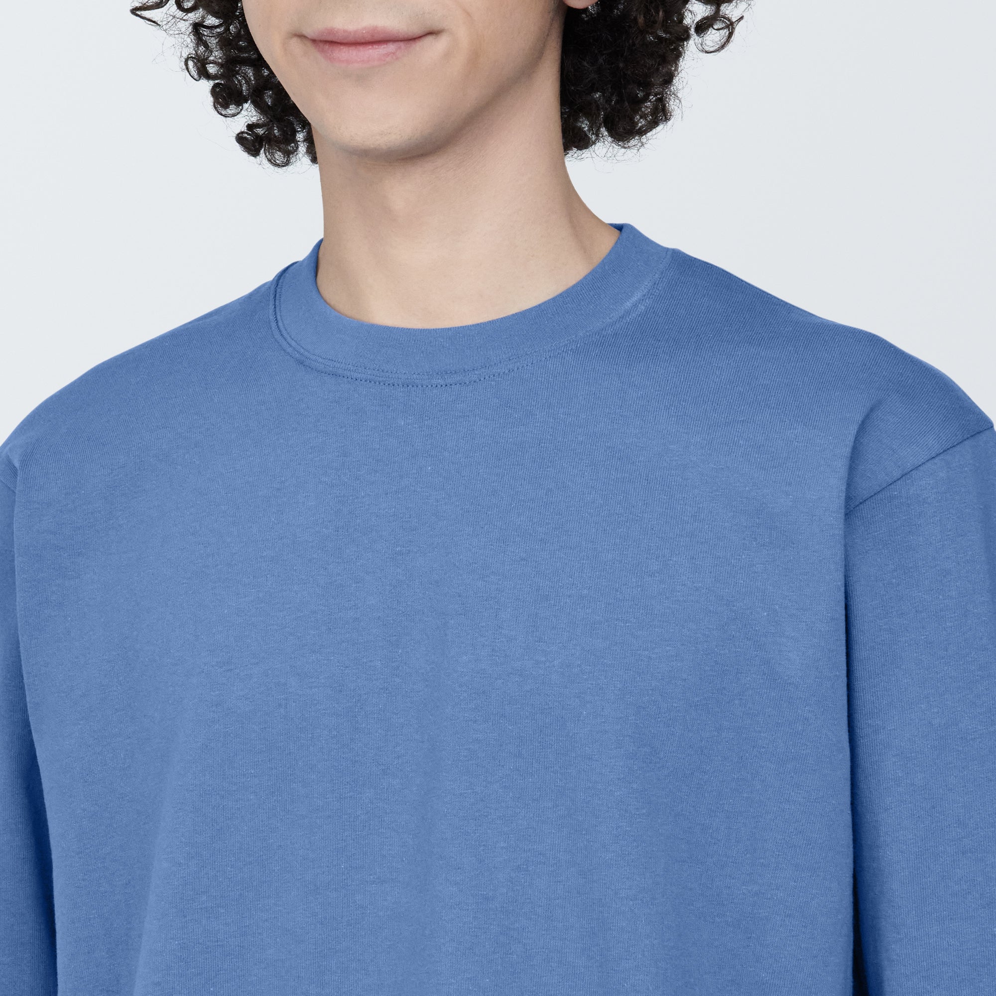 Men's Washed Heavyweight Crewneck Long Sleeve T-Shirt - Image 28