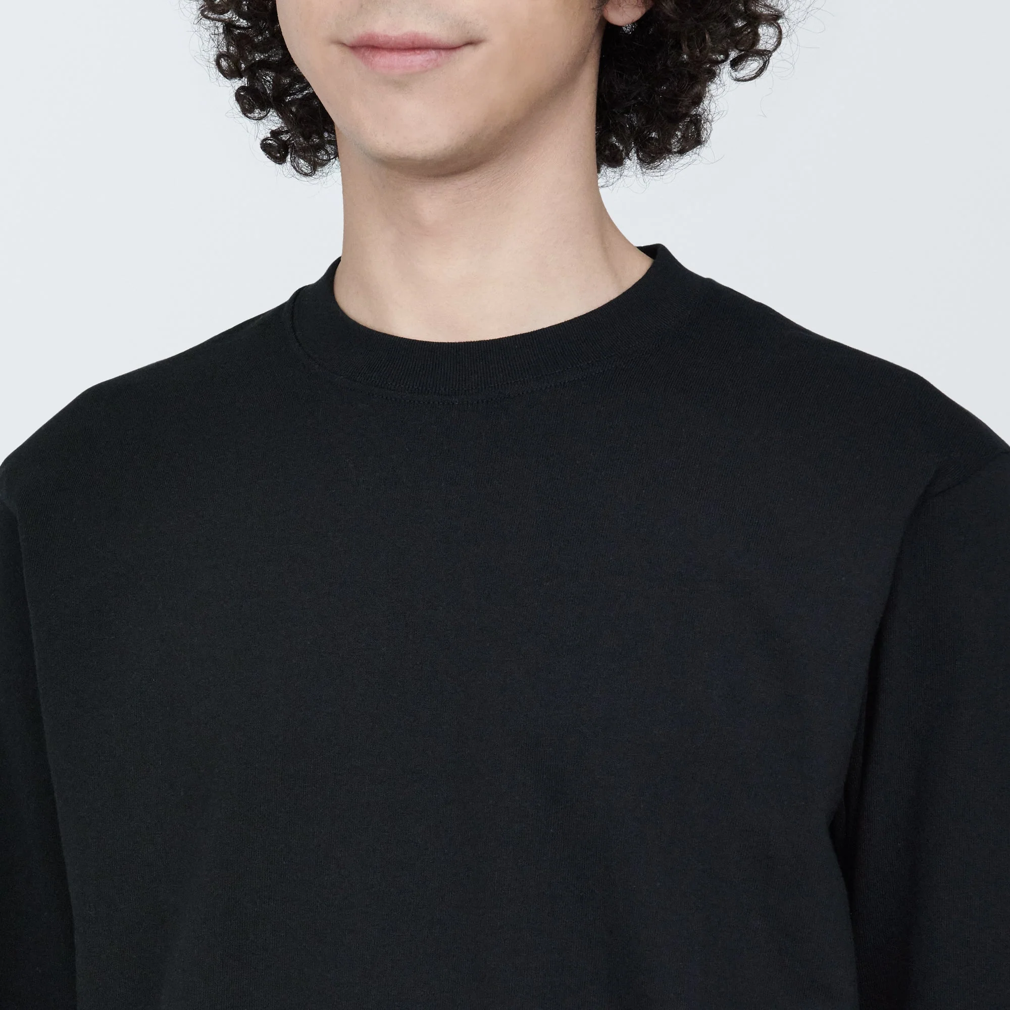 Men's Washed Heavyweight Crewneck Long Sleeve T-Shirt - Image 35