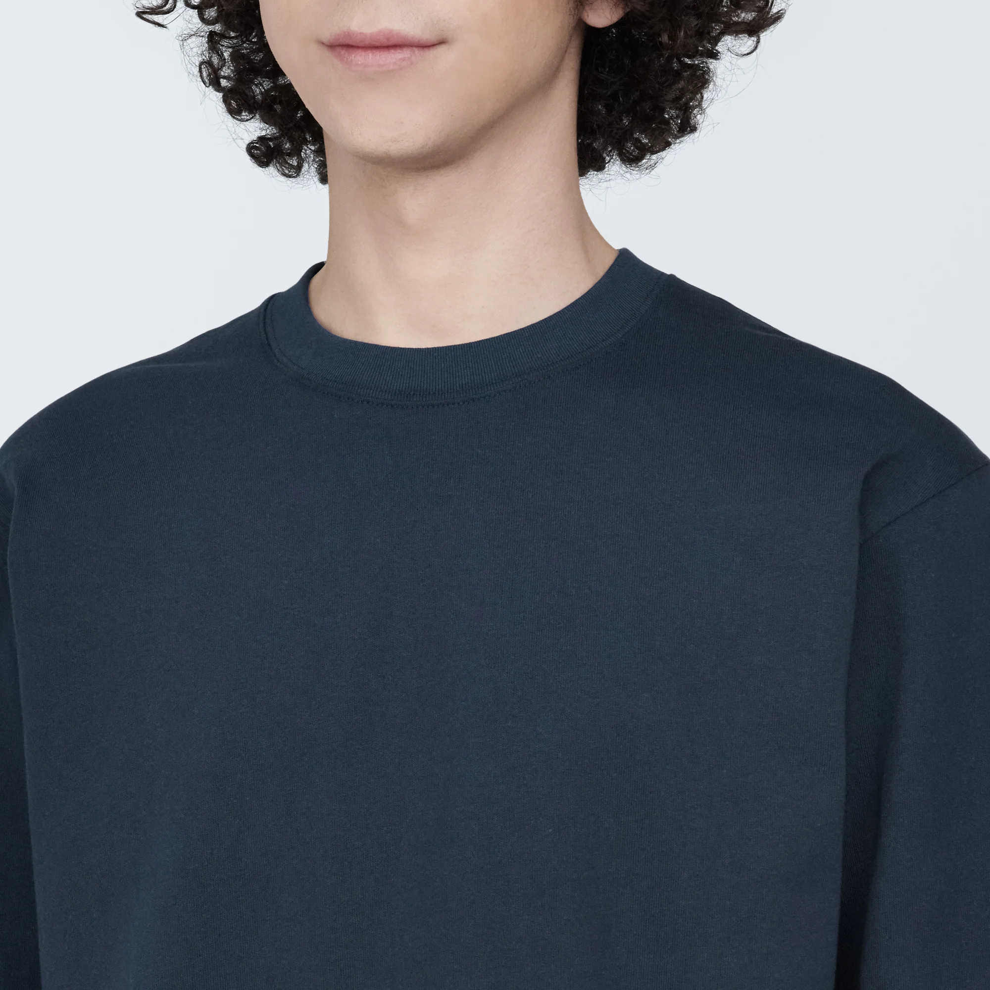Men's Washed Heavyweight Crewneck Long Sleeve T-Shirt - Image 42