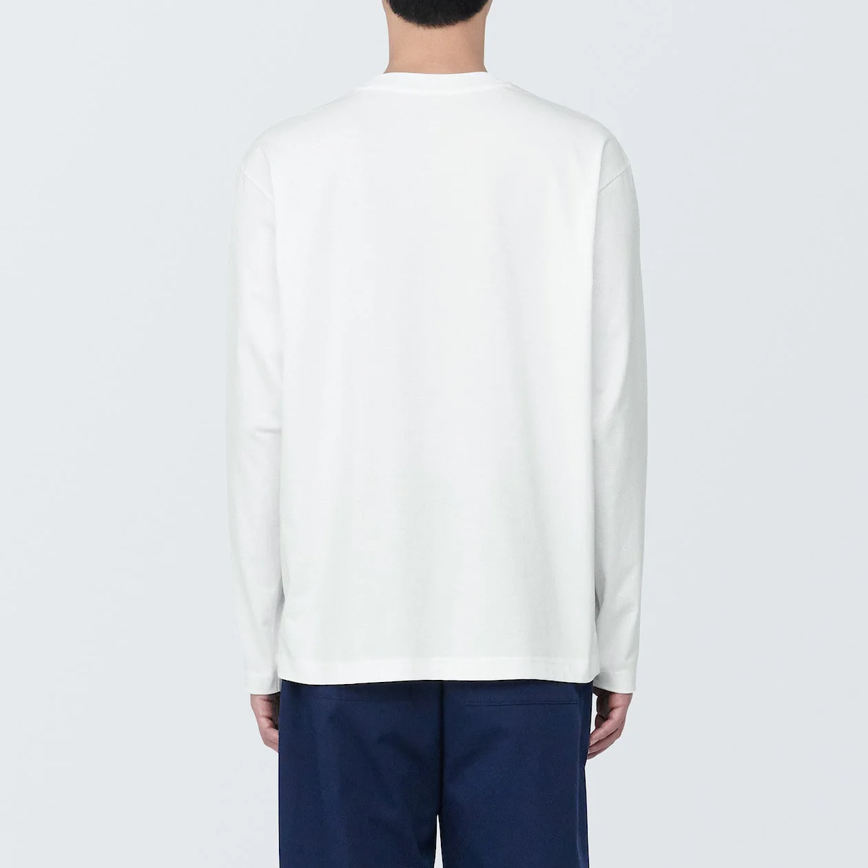 Men's Washed Jersey Crew Neck Long Sleeve T-Shirt - Image 20