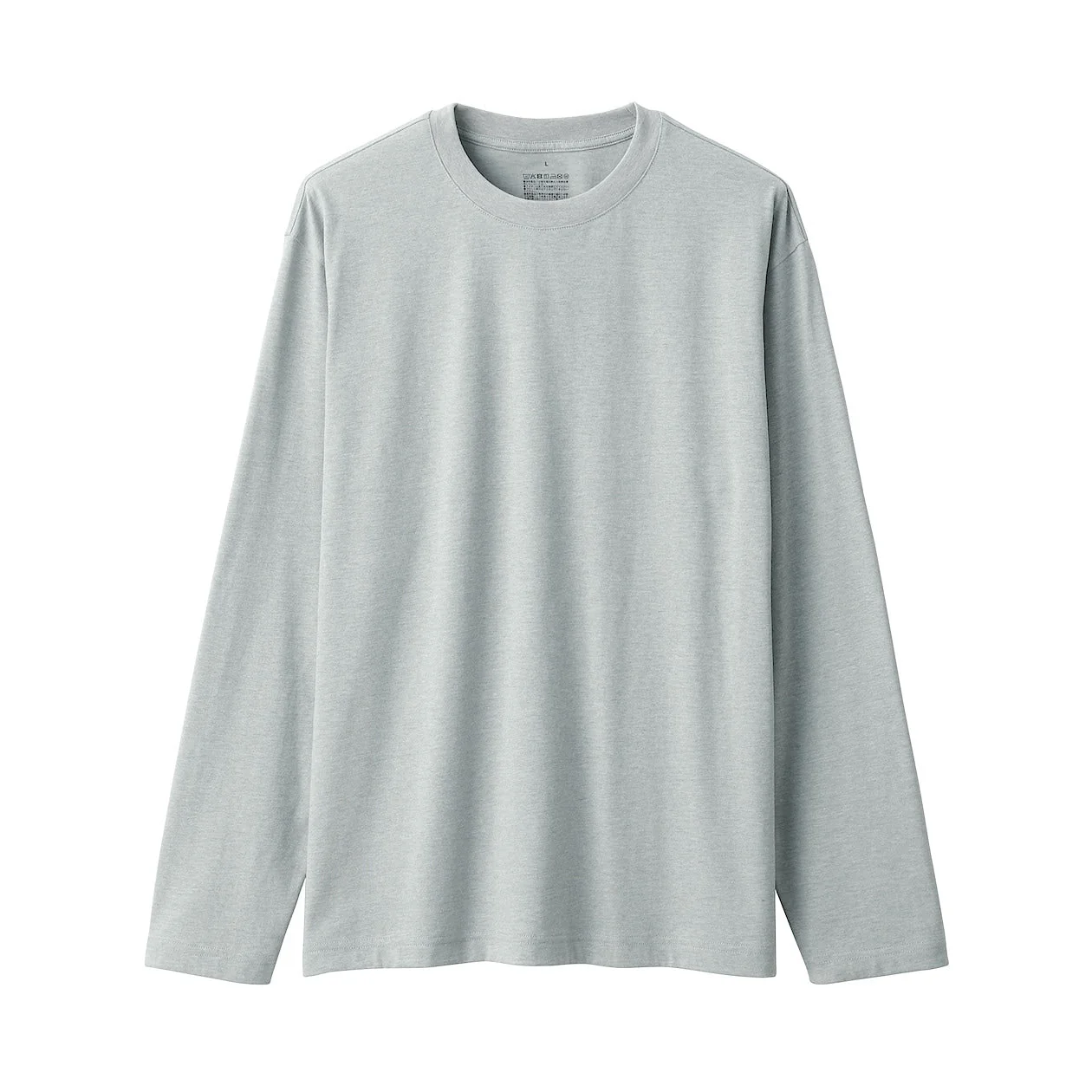 Men's Washed Jersey Crew Neck Long Sleeve T-Shirt - Image 23