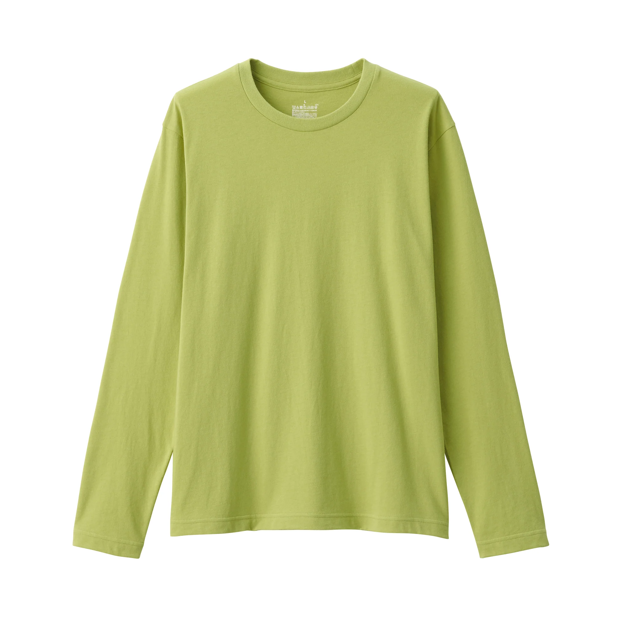 Men's Washed Jersey Crew Neck Long Sleeve T-Shirt - Image 44