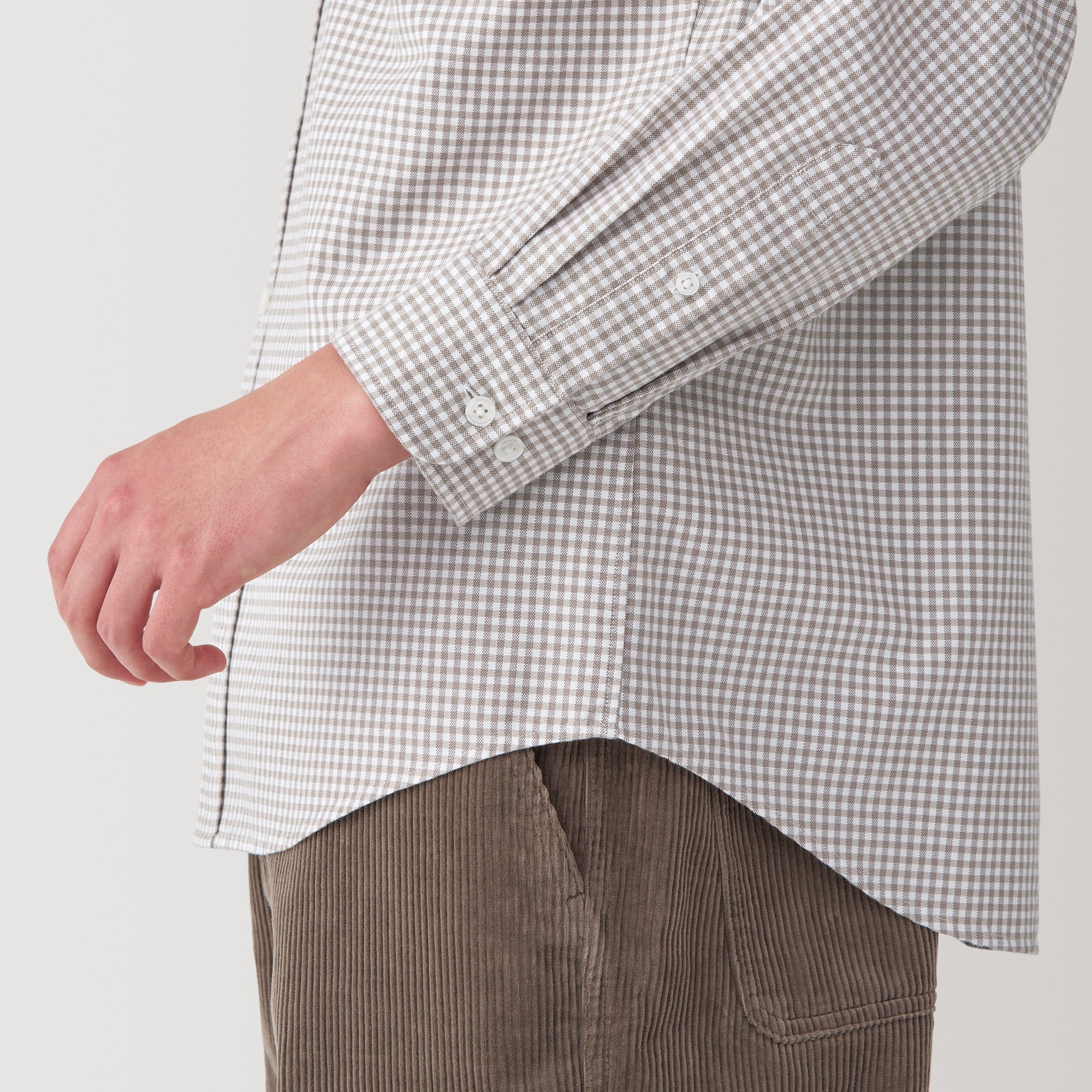 Men's Washed Oxford Button Down Shirt - Image 49